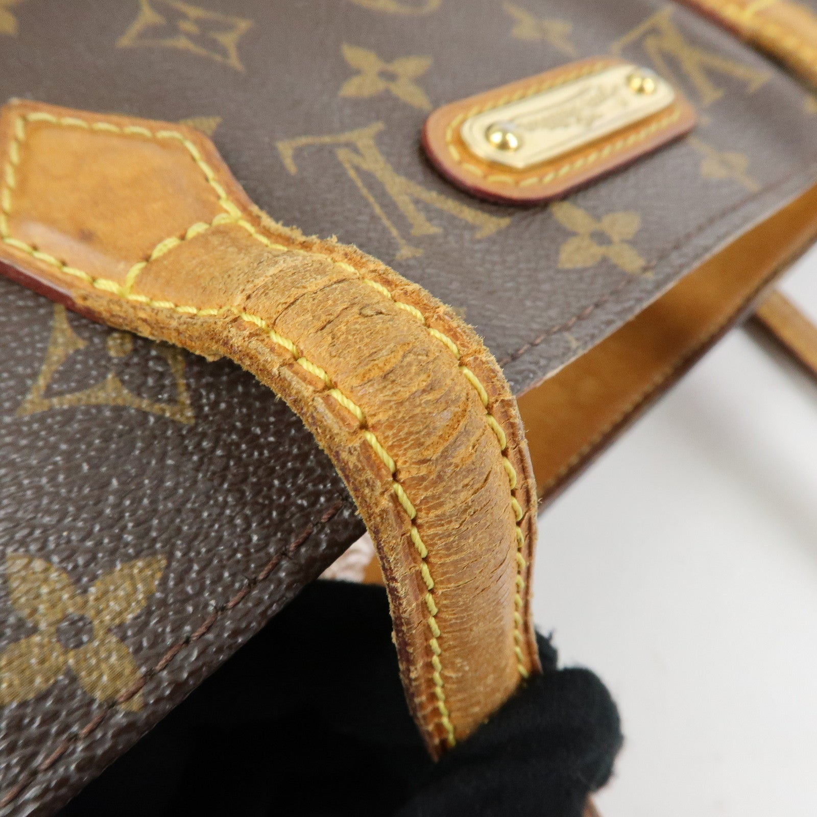 Louis Vuitton Monogram Wilshire MM Tote Bag Brown M45644