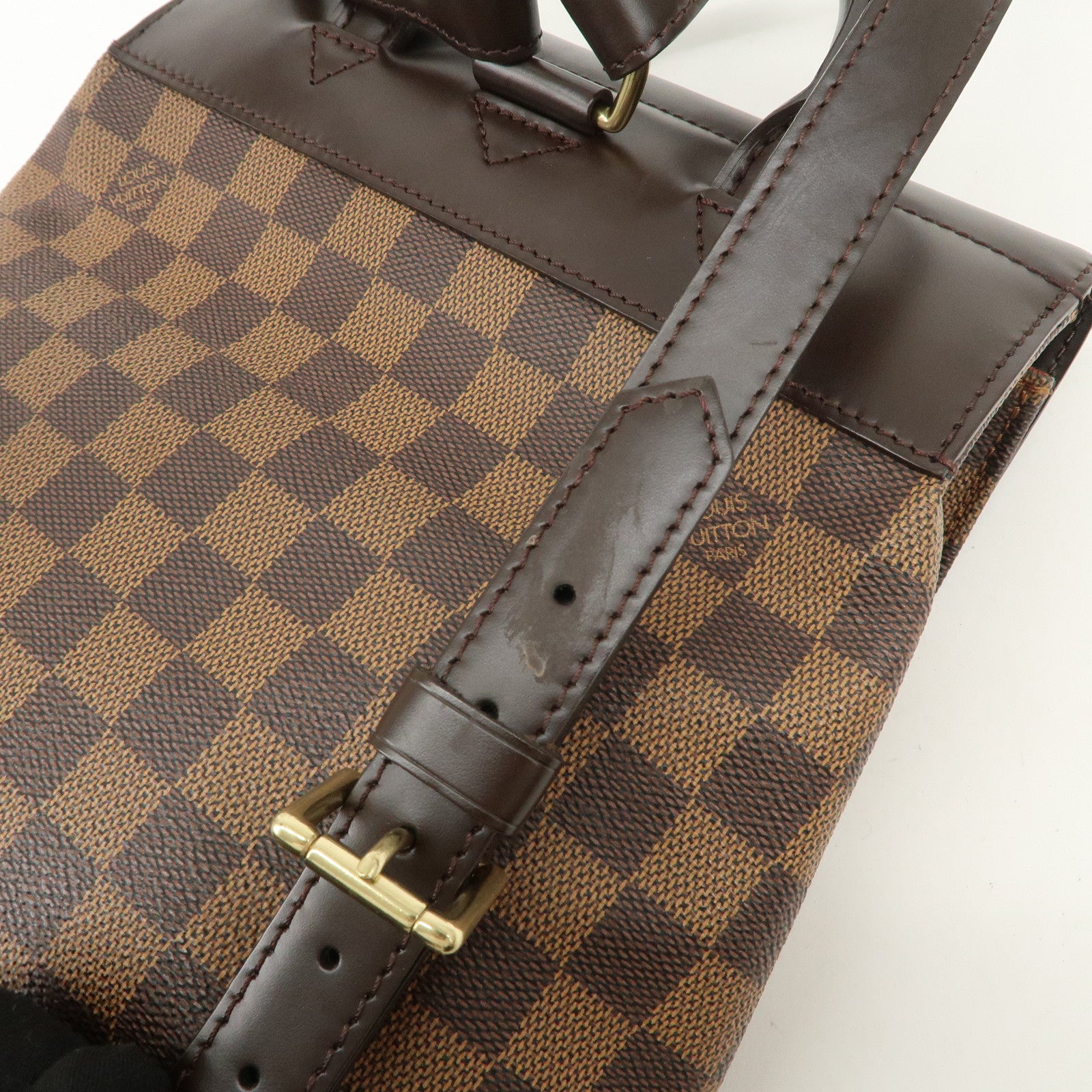 Louis Vuitton Damier Canvas Soho Backpack Ruck Sac Brown N51132