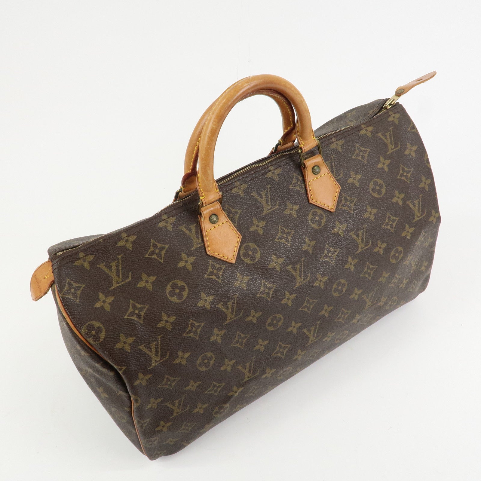 Louis Vuitton Monogram Speedy 40 Hand Bag Boston Bag Brown M41522