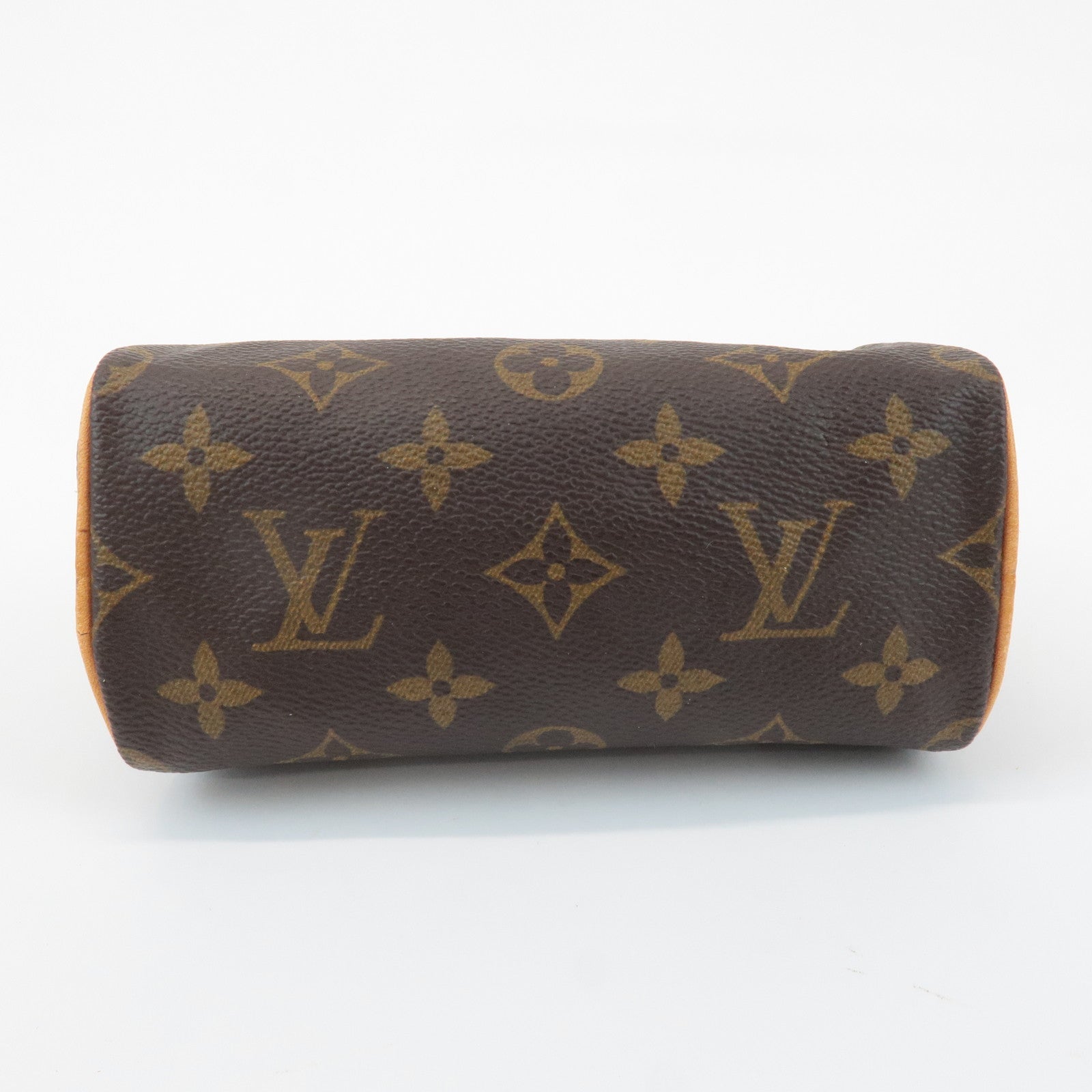 Louis Vuitton Monogram Mini Speedy Hand Bag Brown M41534