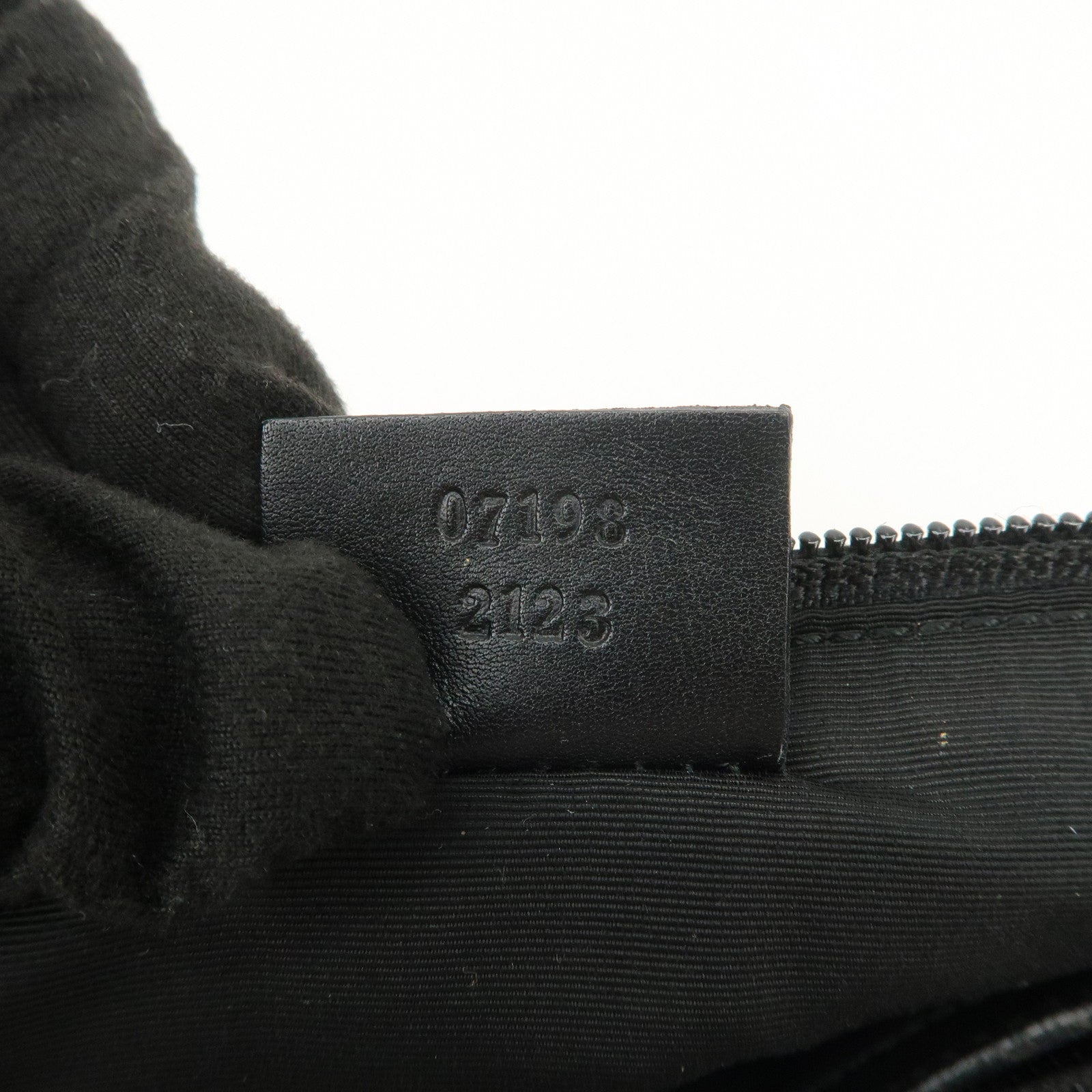 GUCCI Boat Bag GG Canvas Leather Accessory Poach Hand Bag 07198