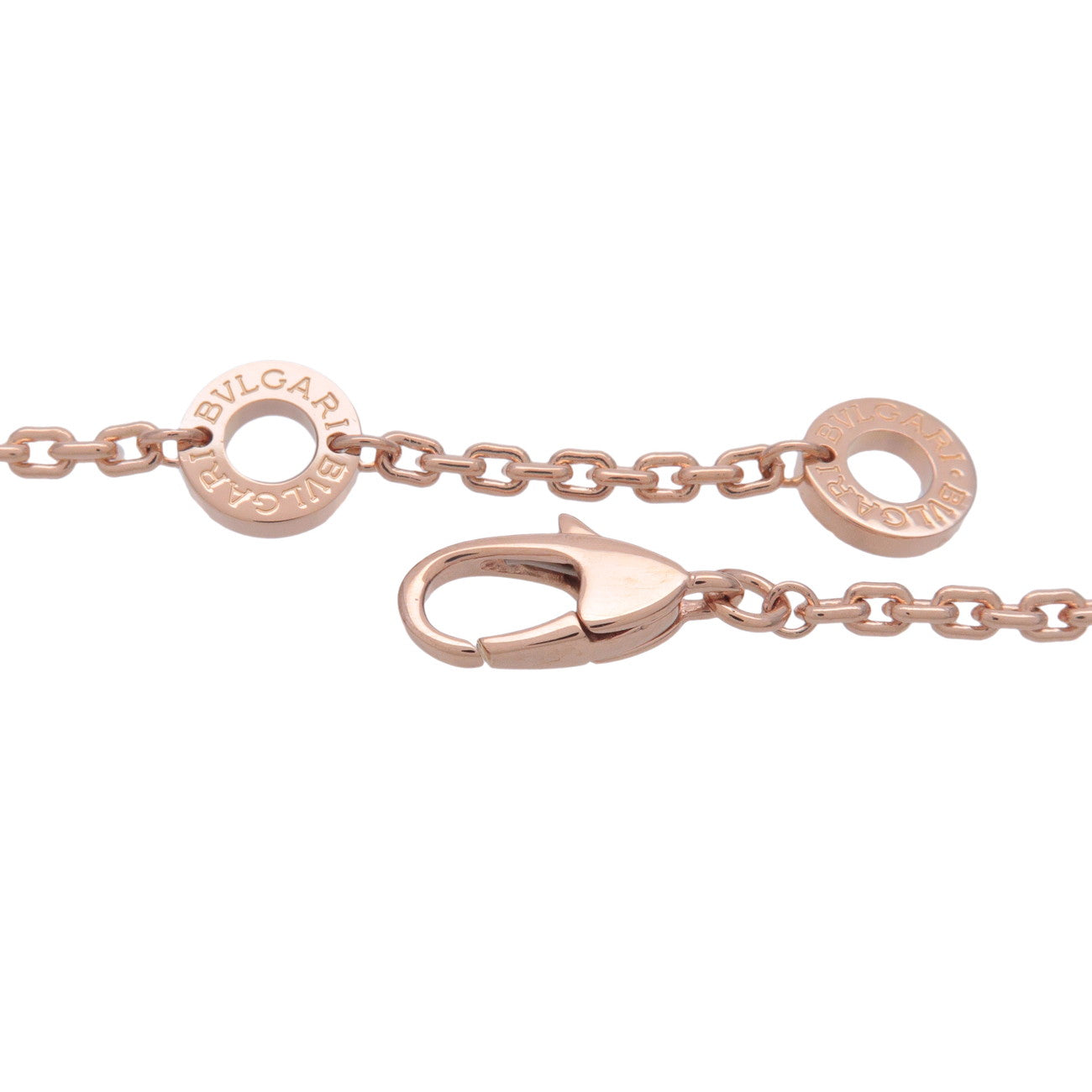 BVLGARI B-zero1 Necklace K18PG 750PG Rose Gold Black Ceramic