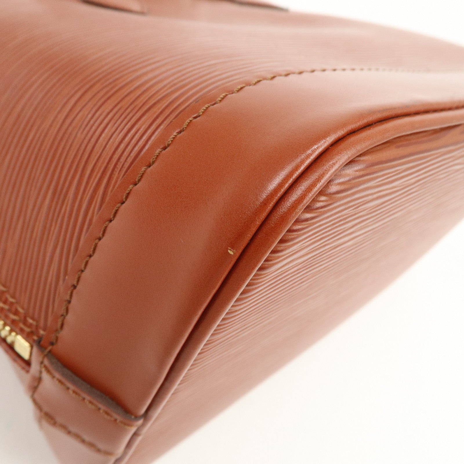 Louis Vuitton Epi Leather Alma PM Hand Bag Kenya Brown M52143
