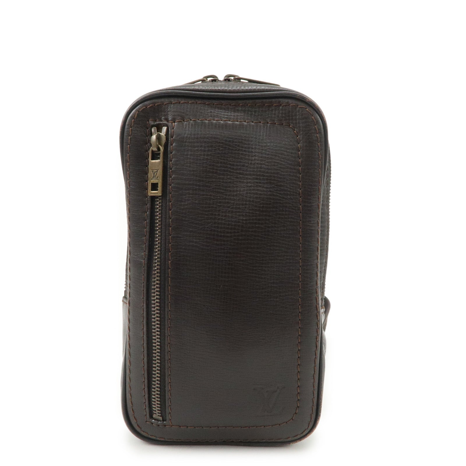 Louis Vuitton Utah Siu Calf Leather Body Bag Cafe M92535