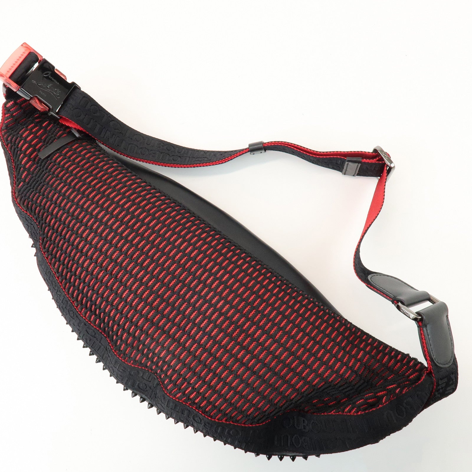 Christian Louboutin Paris New York City Leather Body Bag Black