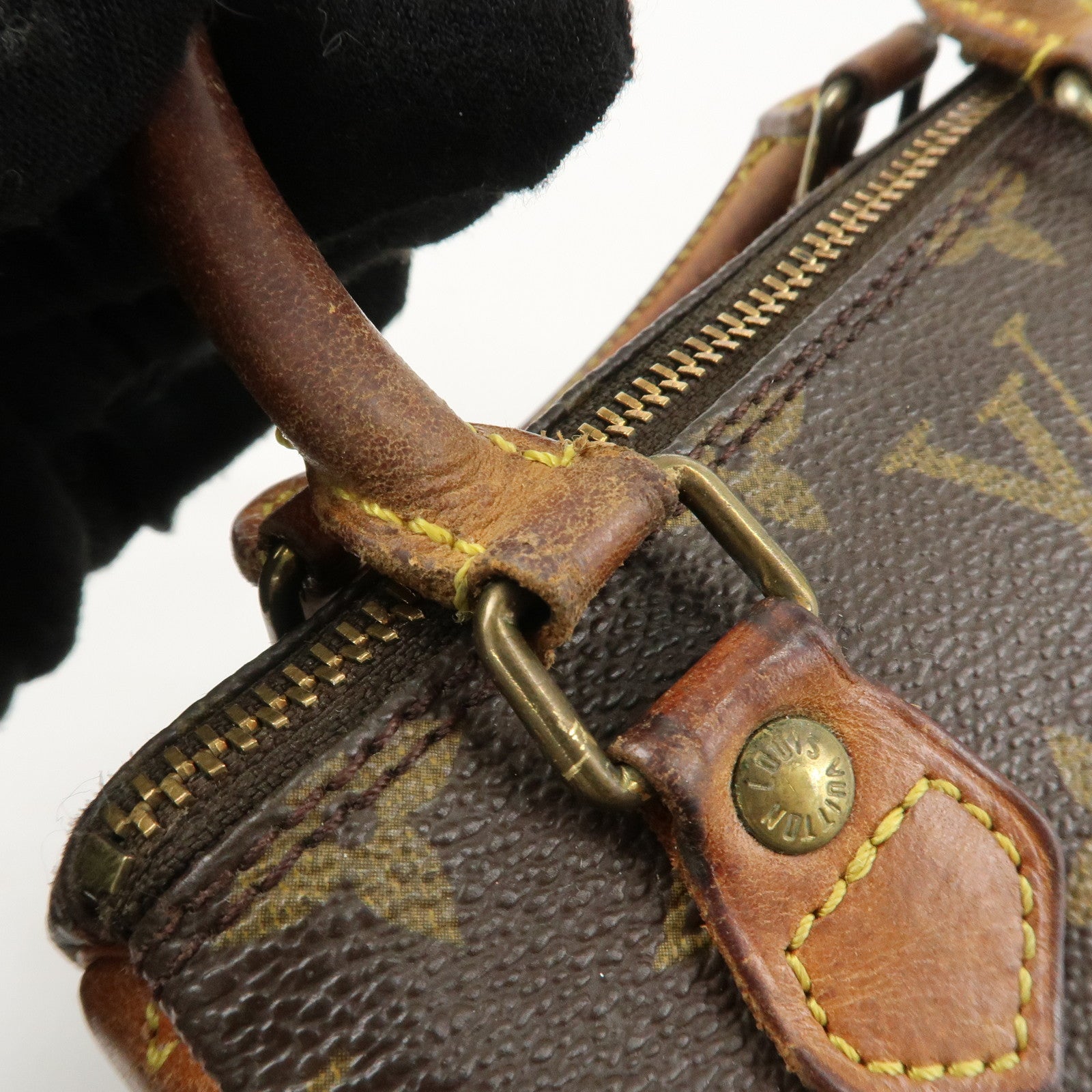 Louis Vuitton Monogram Mini Speedy Hand Bag M41534 Used