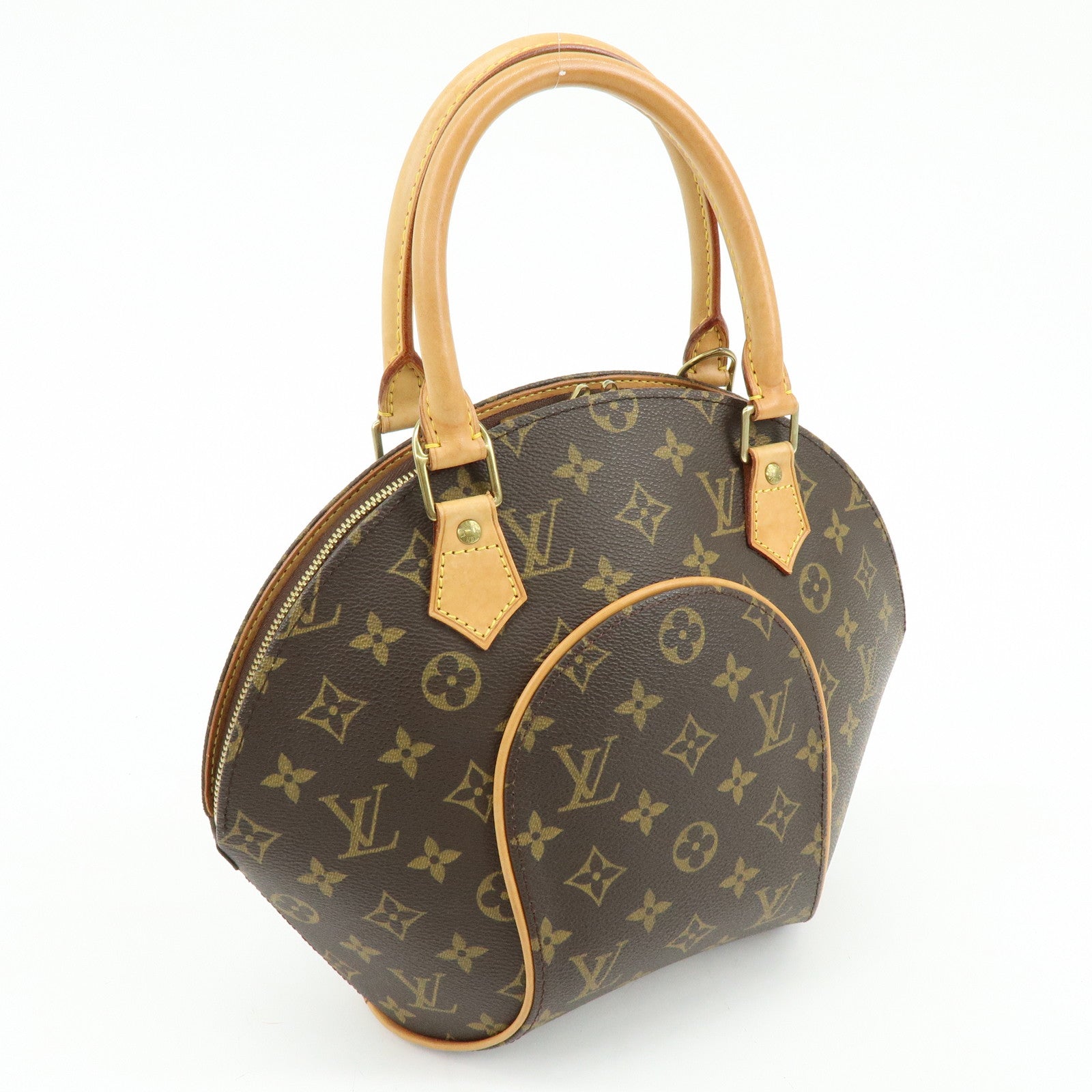 Louis Vuitton Monogram Ellipse PM Canvas Hand Bag Brown M51127