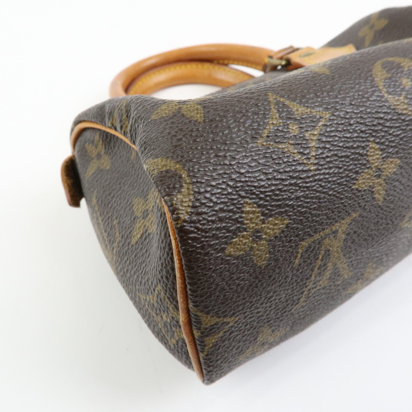 Louis Vuitton Monogram Mini Speedy & Strap Hand Bag Brown M41534
