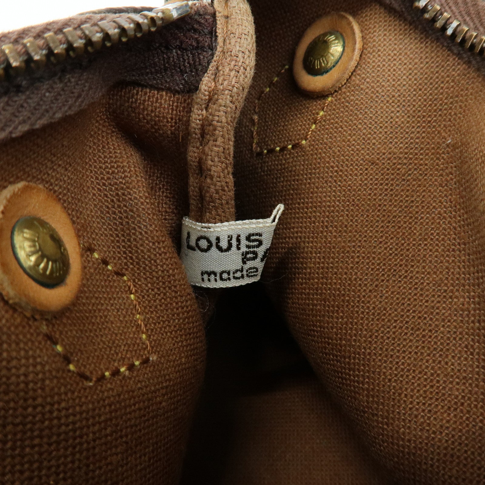 Louis Vuitton Monogram Mini Speedy Hand Shoulder Bag Brown M41534