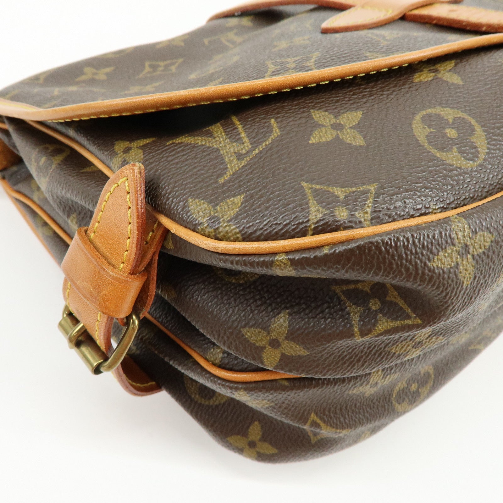 Louis Vuitton Monogram Saumur 30 Shoulder Bag Brown M42256