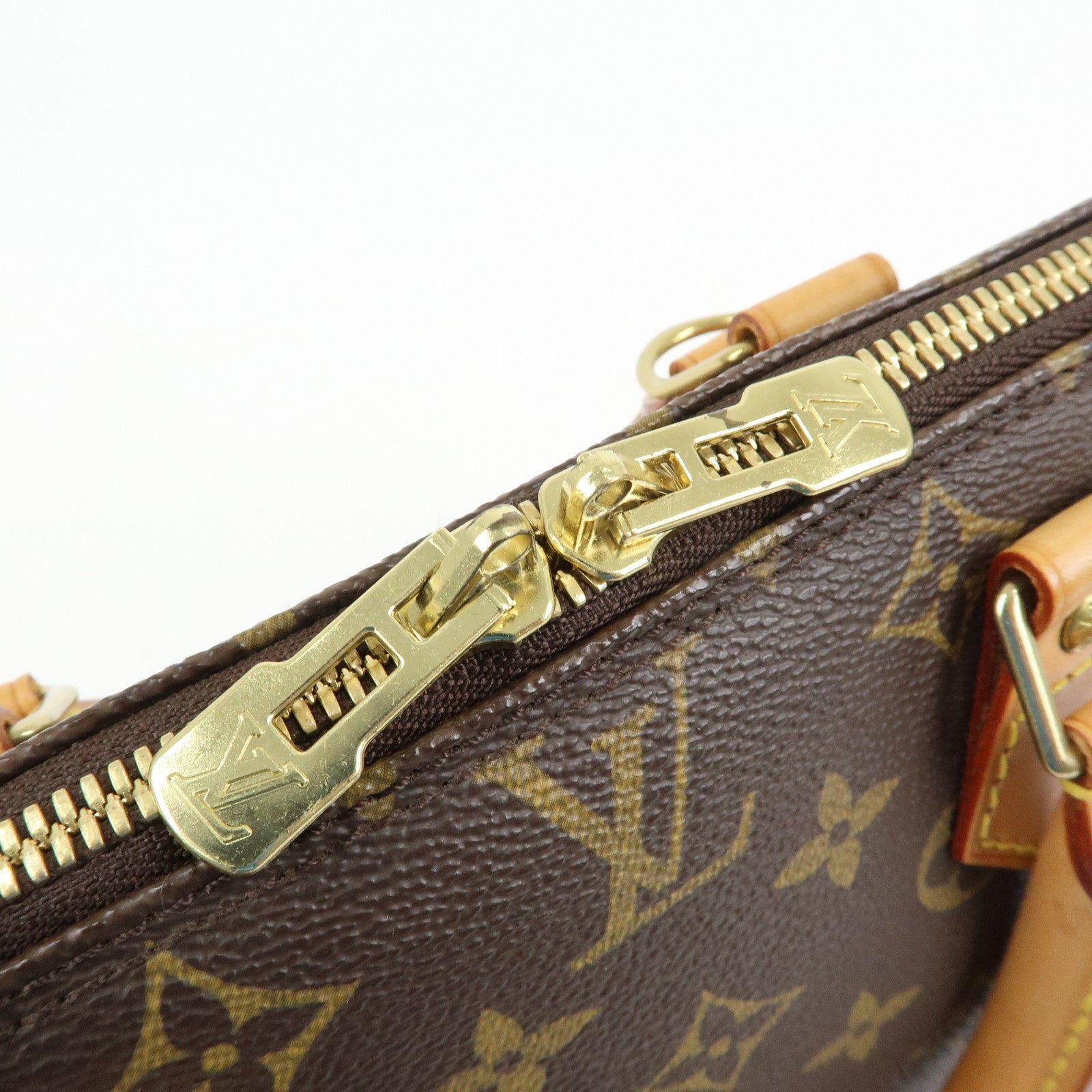 Louis Vuitton Monogram Alma Hand Bag Brown M51130