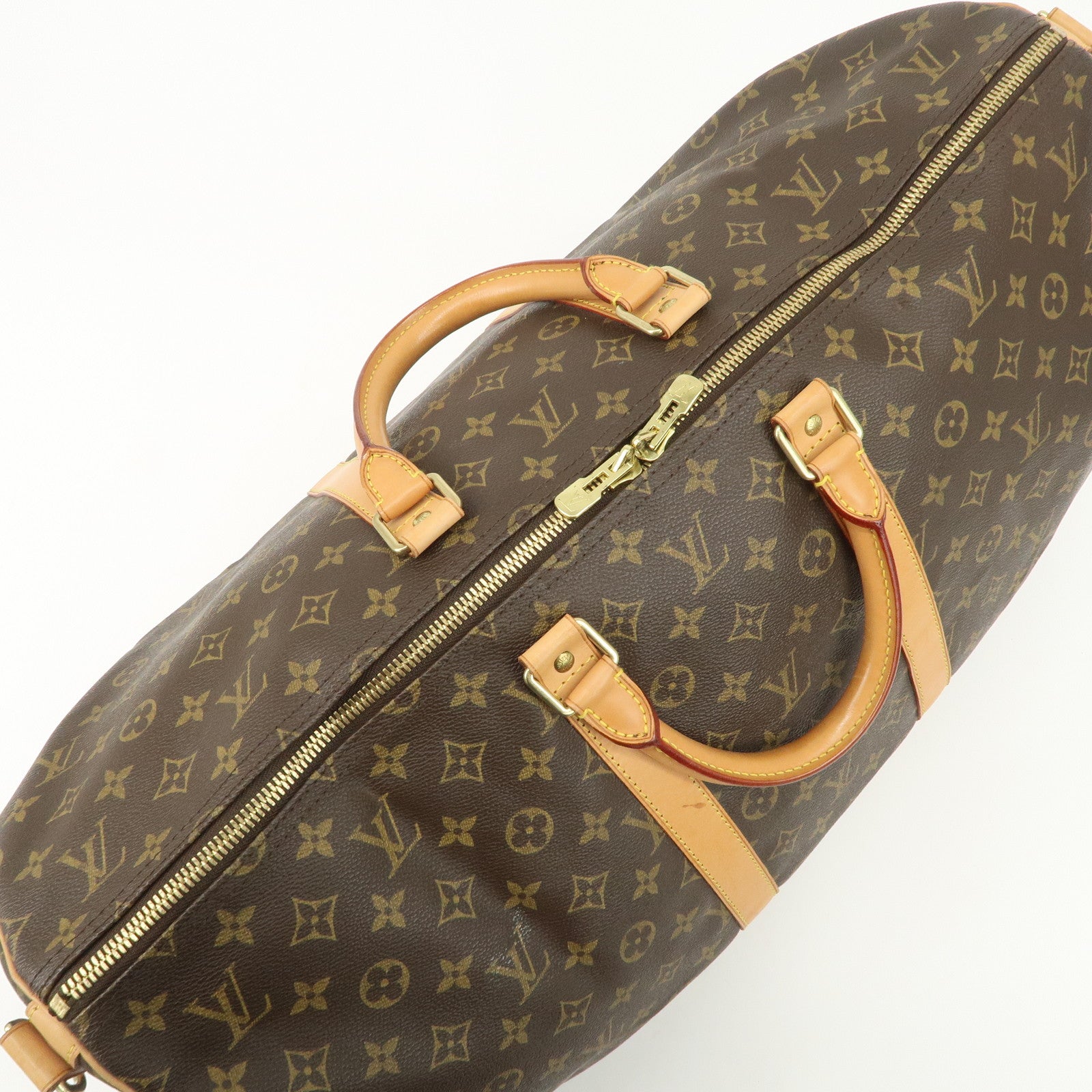 Louis Vuitton Monogram Keep All Bandouliere 55 Boston Bag M41414