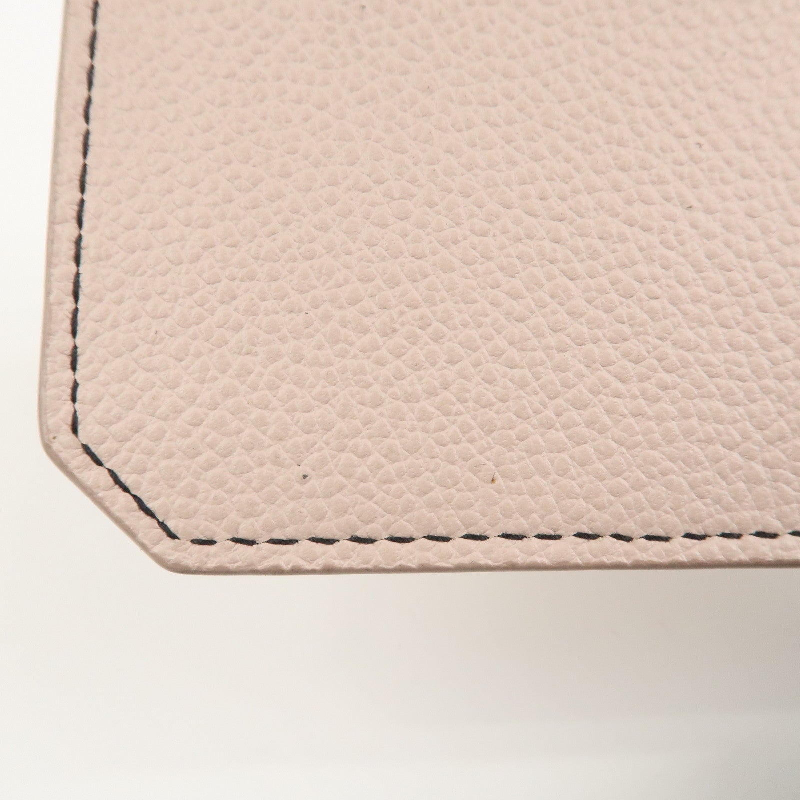 SAINT LAURENT PARIS Leather Card Case Card Holder Light Pink 458583