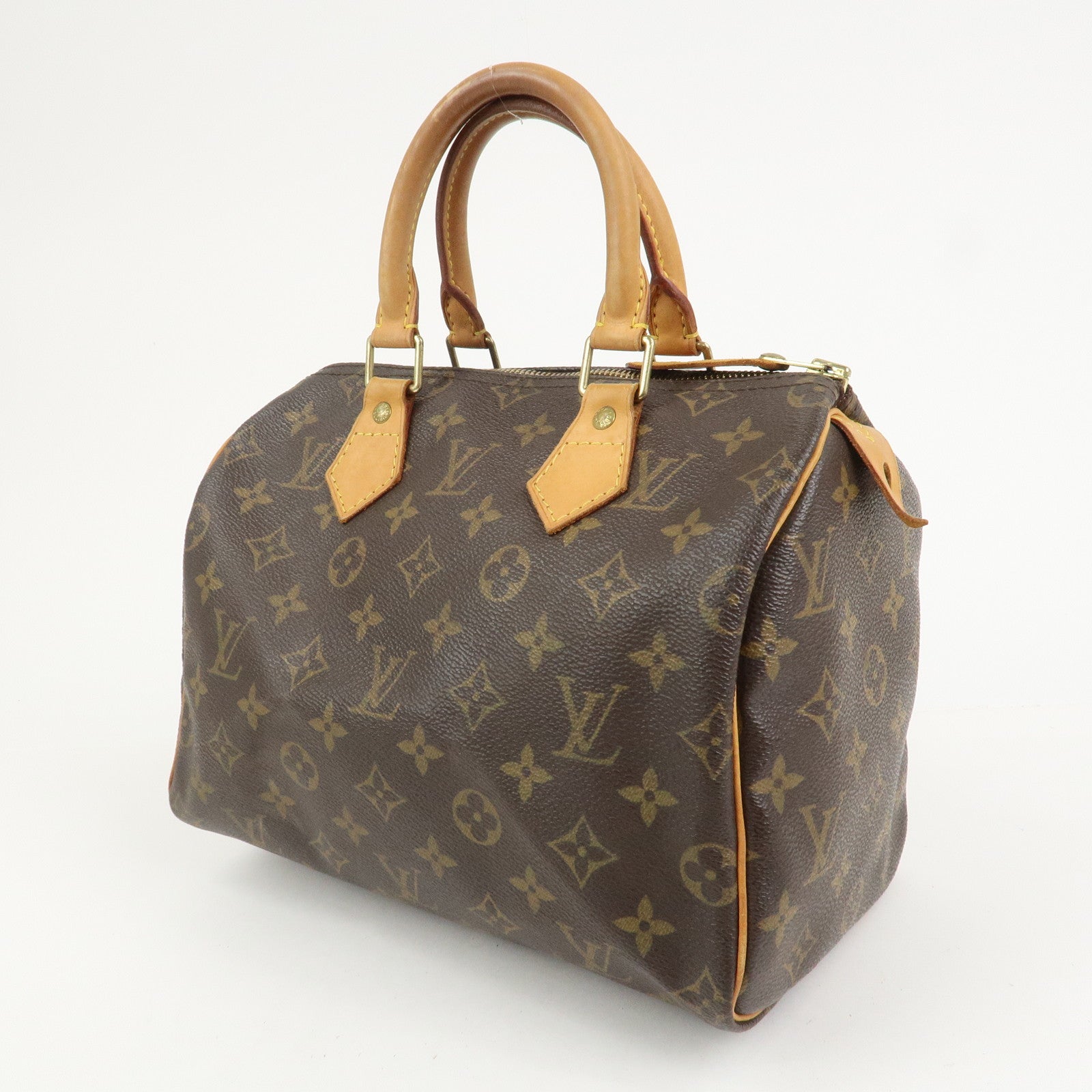 Louis Vuitton Monogram Speedy 25 Boston Bag Hand Bag Brown M41528