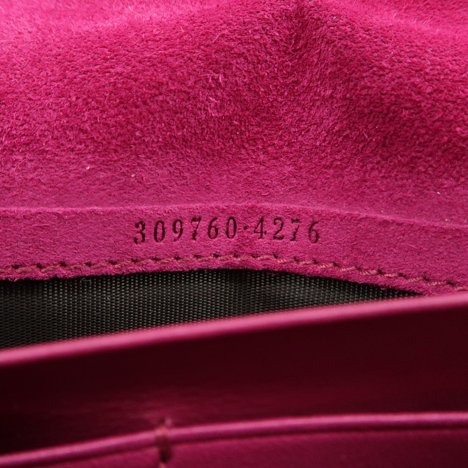 GUCCI Nice Micro Guccissima Patent Leather Long Wallet Pink 309760