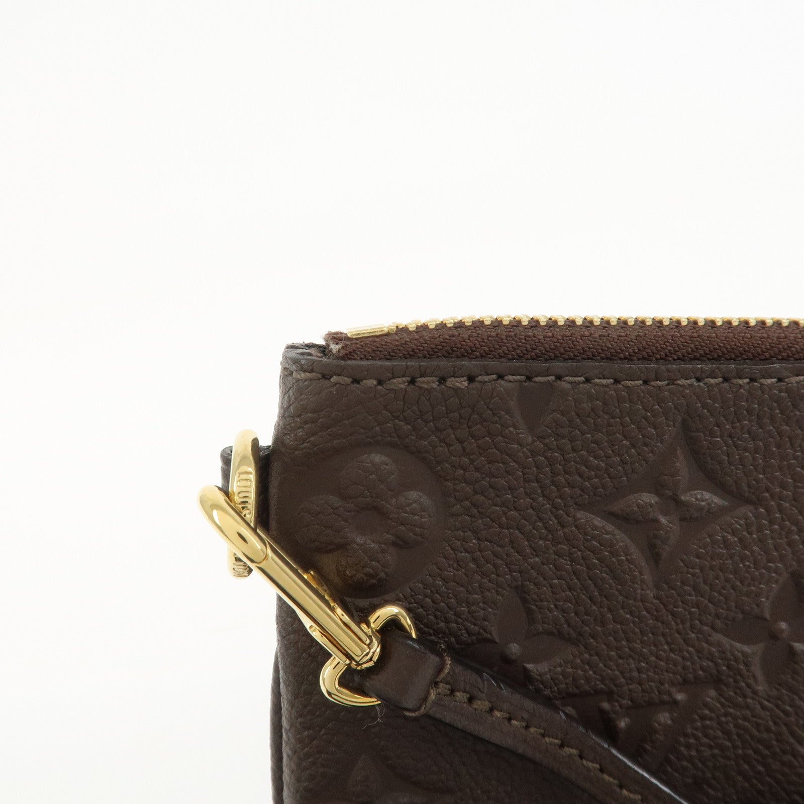 Louis Vuitton Monogram Empreinte Leather Pouch For Citadines Taupe
