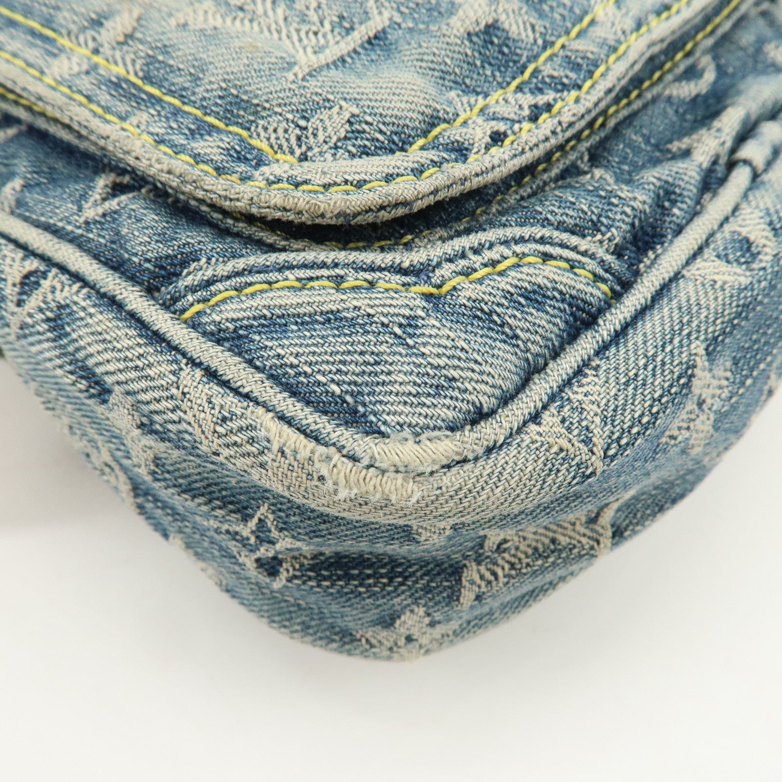 Louis Vuitton Monogram Denim Camera Bag Shoulder Bag Blue M95348