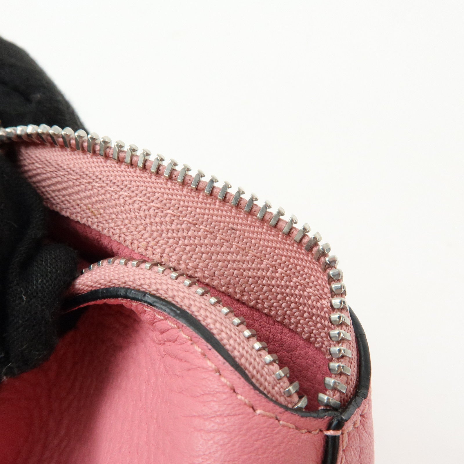 LOEWE Calf Leather Elephant Coin Case Coin Purse Coin Bag Pink
