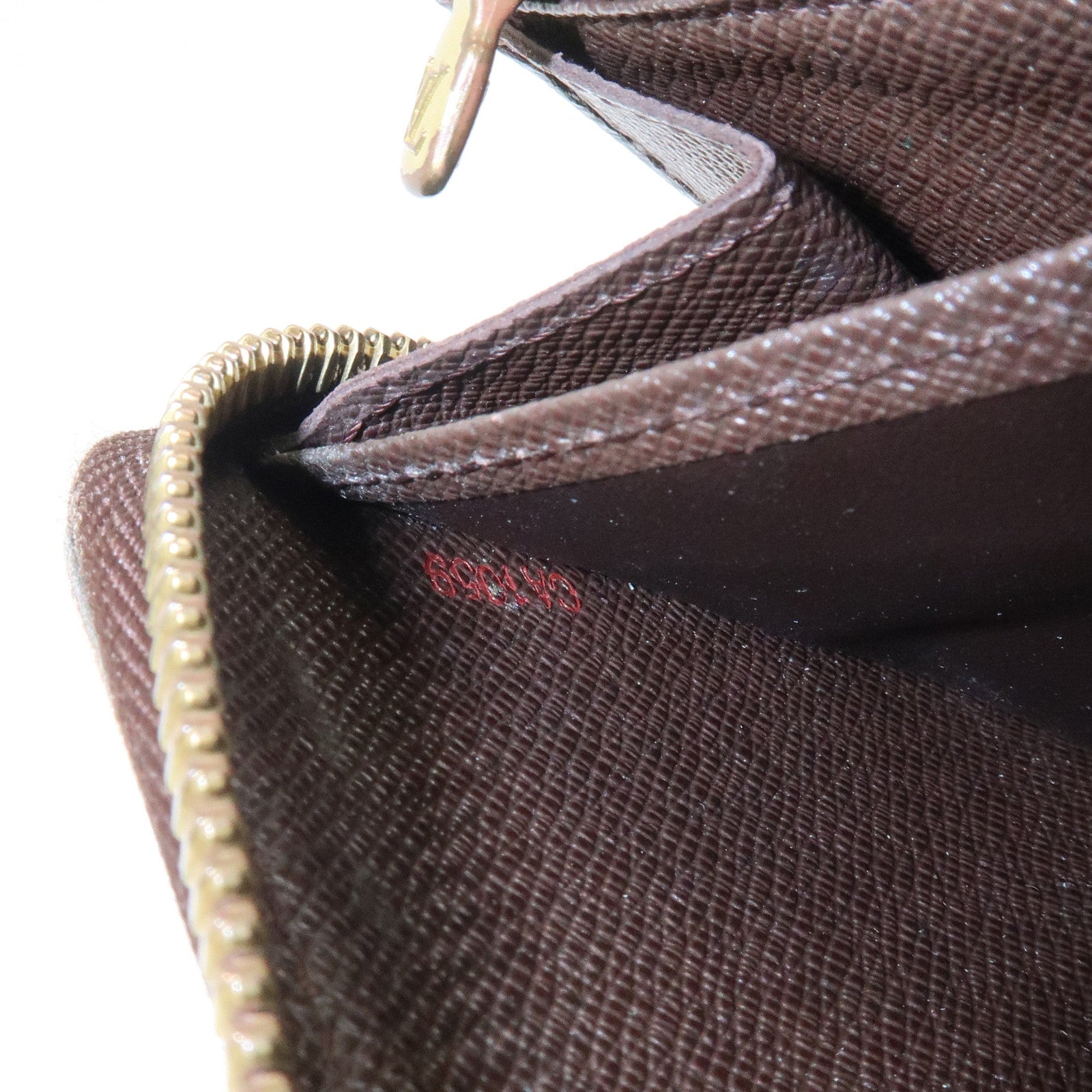 Louis Vuitton Damier Zippy Round Wallet Old Style Brown N60015