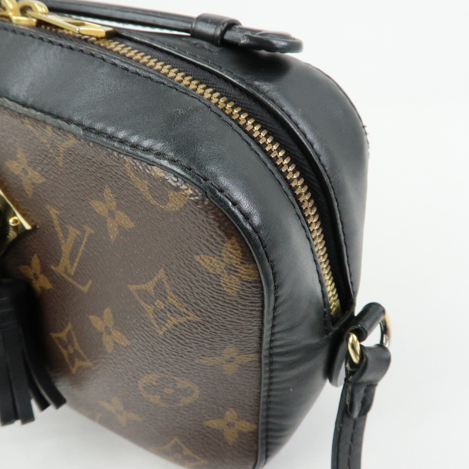 Louis Vuitton Monogram Canvas Leather Saintonge Shoulder Bag M43555