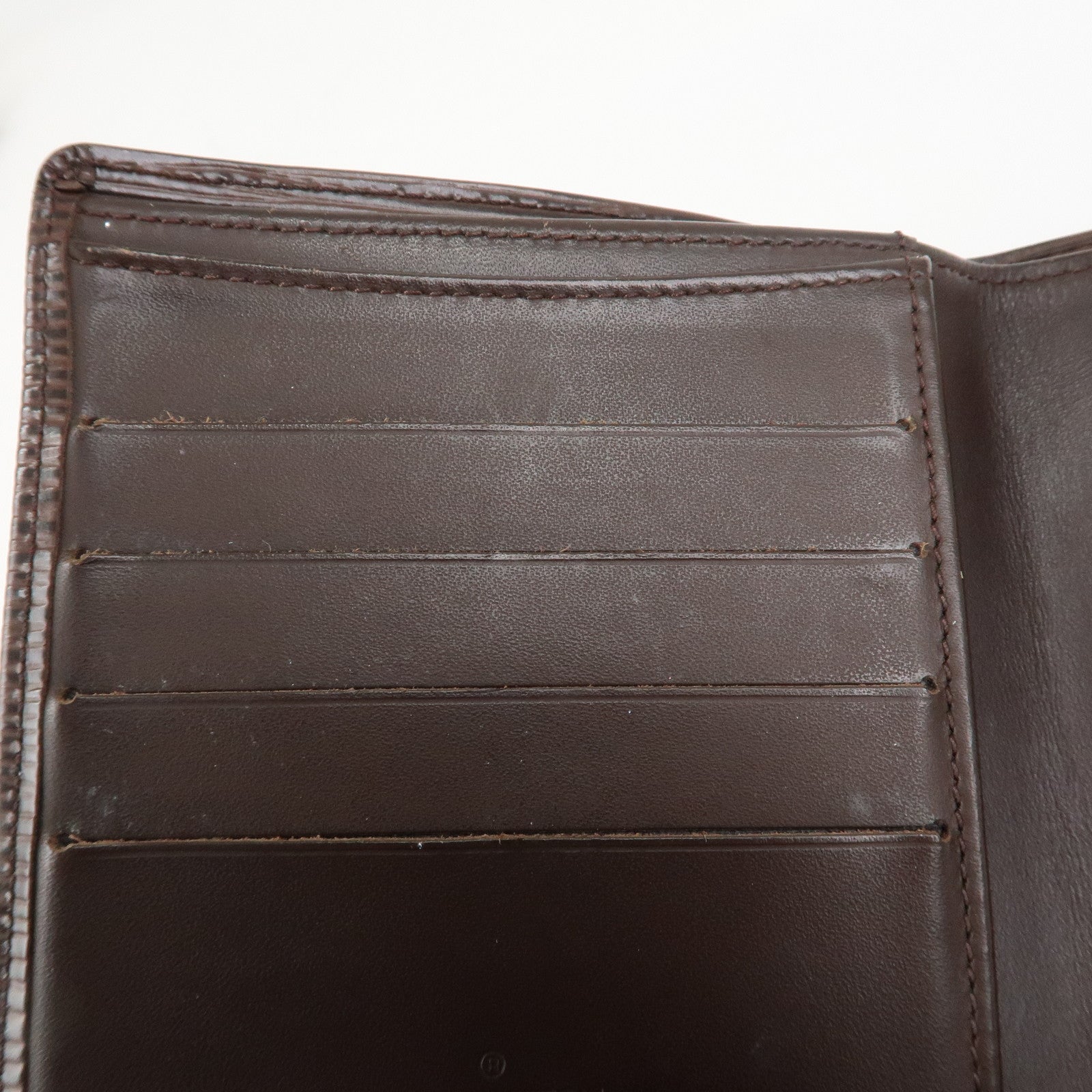 Louis Vuitton Epi Porte Billets Compact Wallet Mocha M6355D