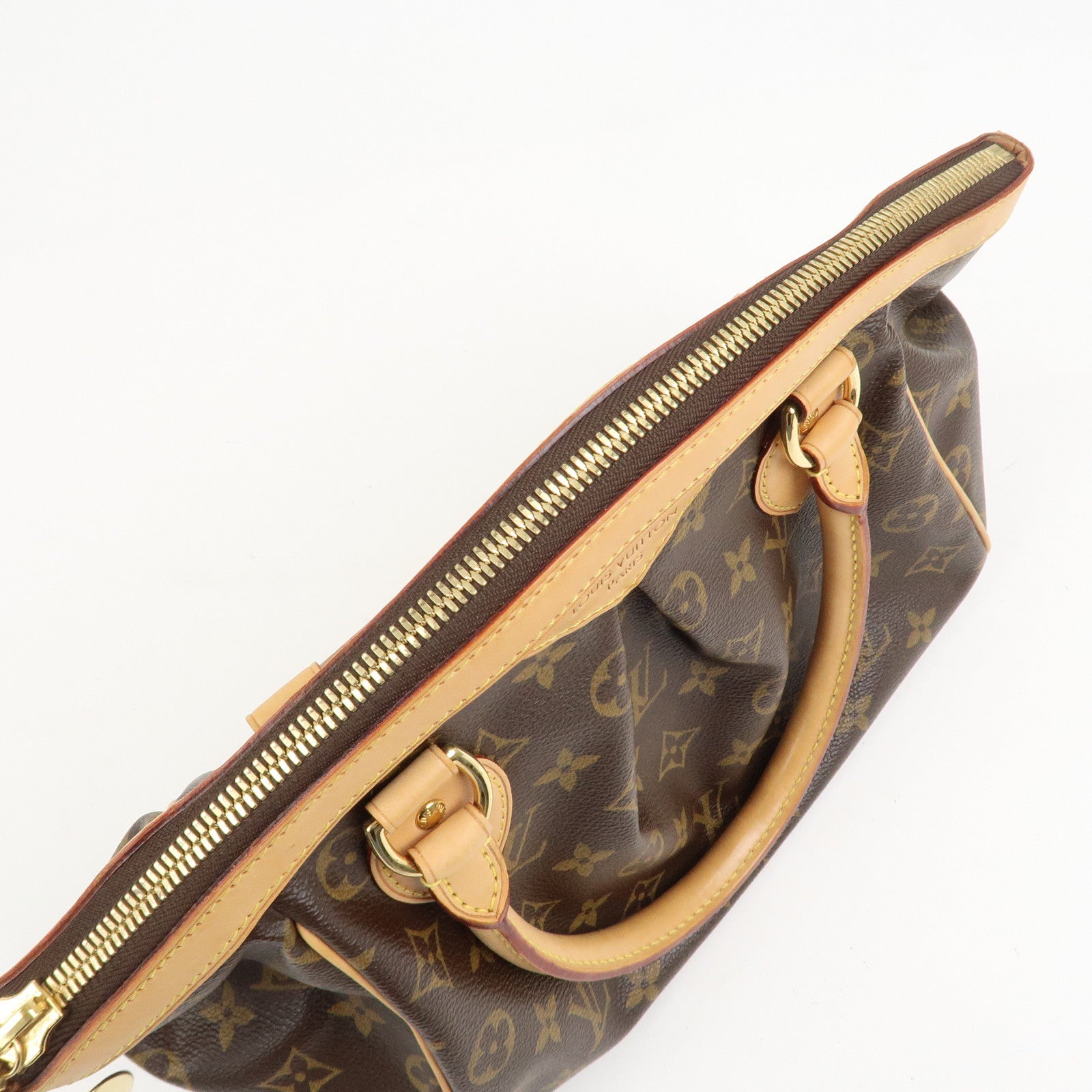 Louis Vuitton Monogram Tivoli PM Hand Bag Brown M40143