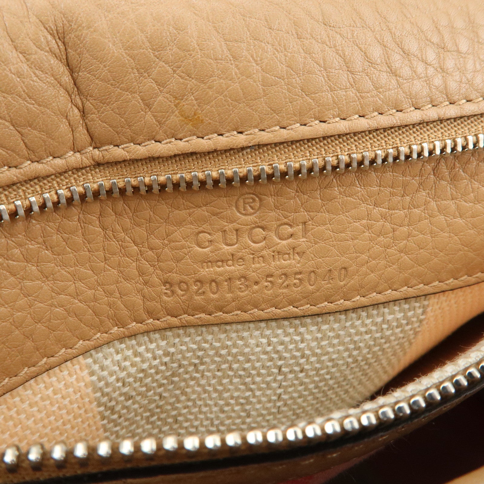 GUCCI Bamboo Leather 2WAY Bag Hand Bag Shoulder Bag Beige 392013