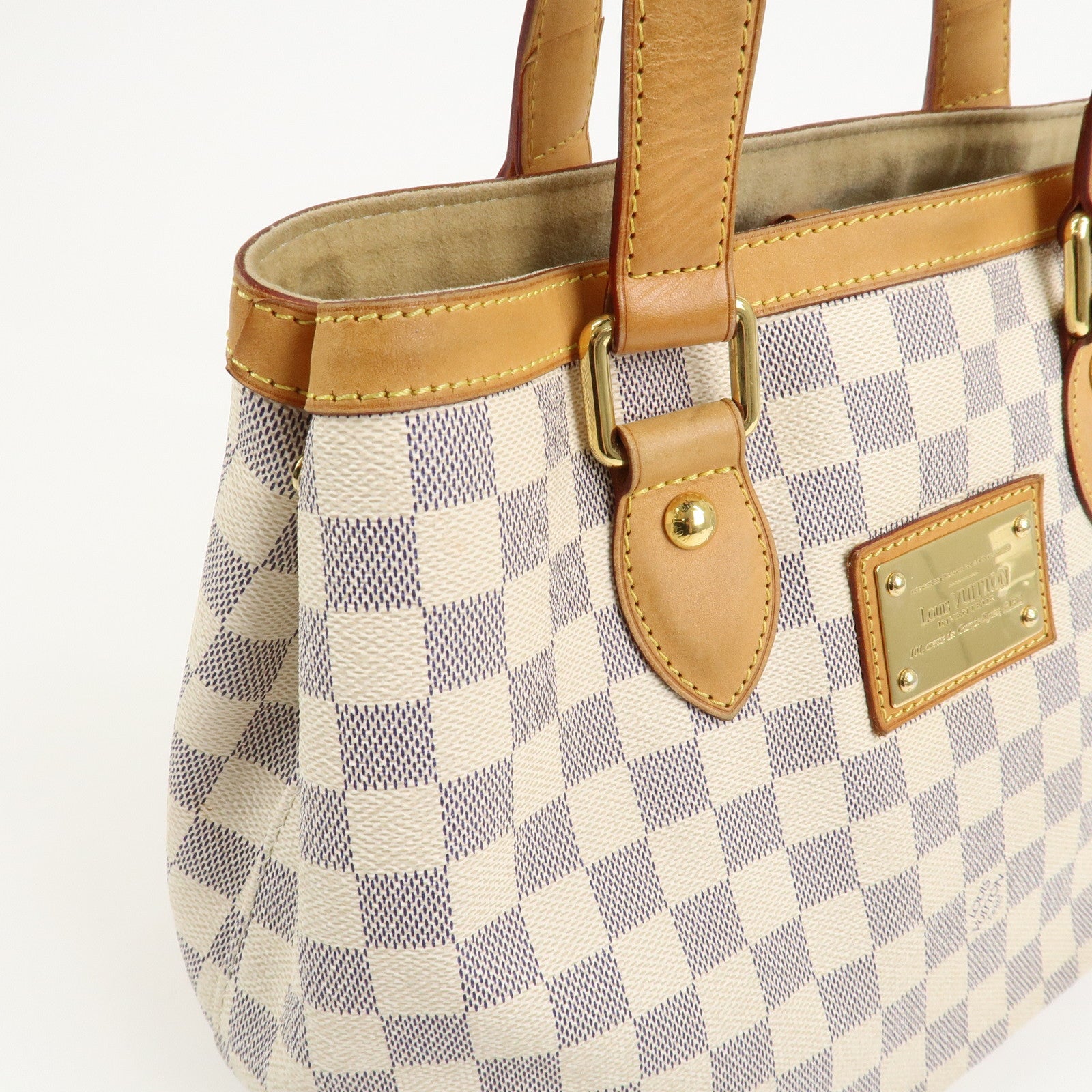 Louis Vuitton Damier Azur Hampstead PM Hand Bag Ivory N51207