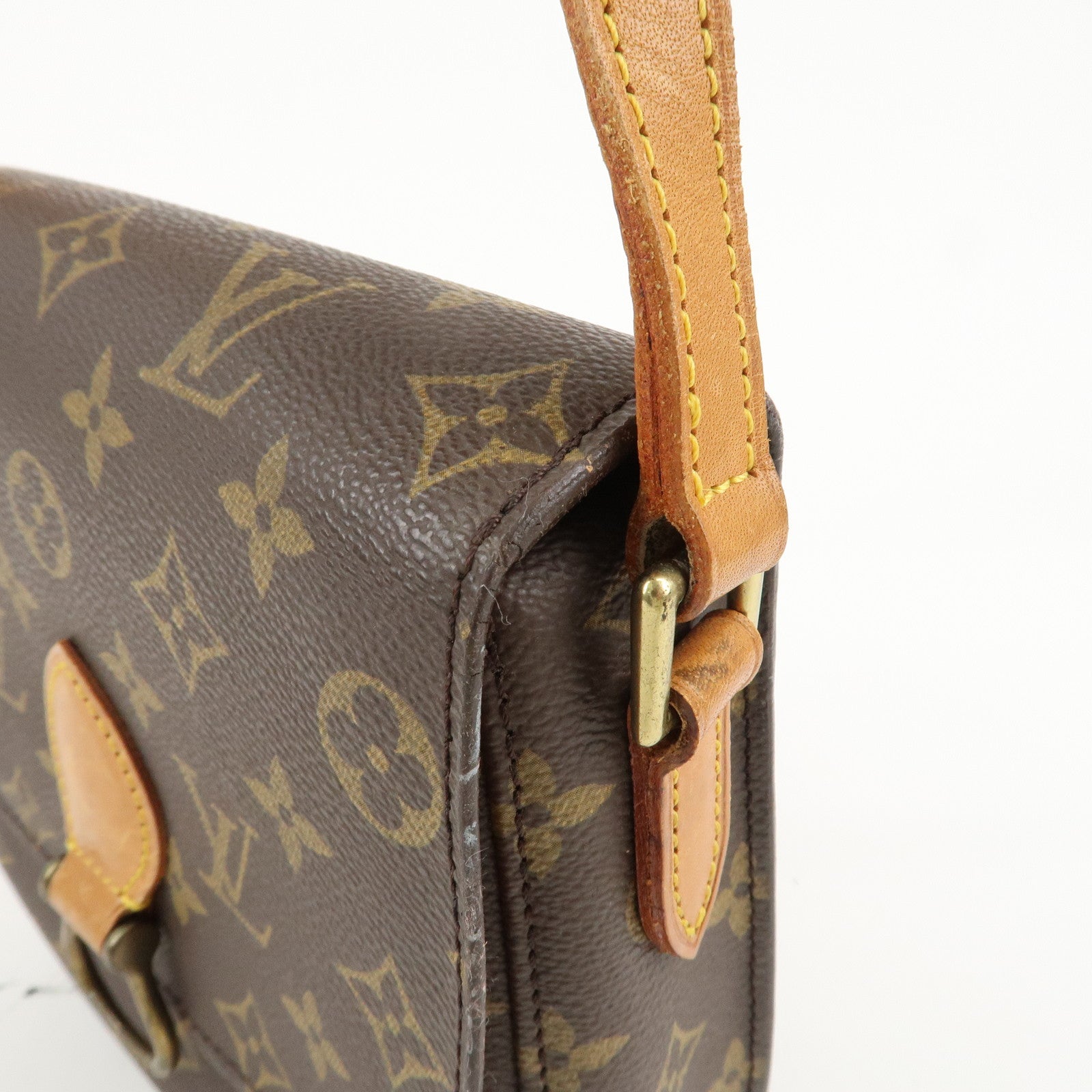 Louis Vuitton Monogram Saint Cloud MM Shoulder Bag Brown M51243 Used