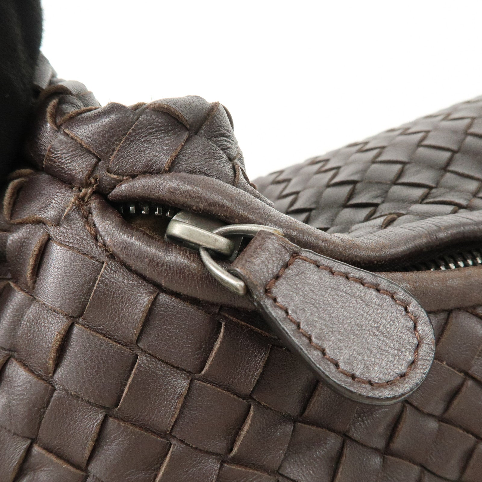 BOTTEGA VENETA Hobo Intrecciato Leather Shoulder Bag 232499
