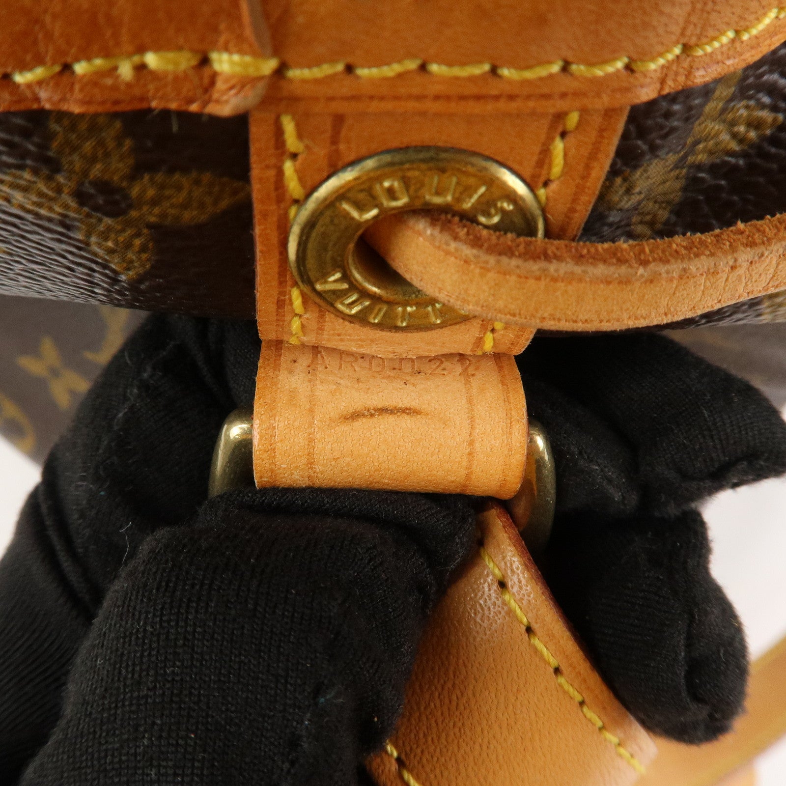 Louis Vuitton Monogram Petit Noe Shoulder Bag Brown M42226