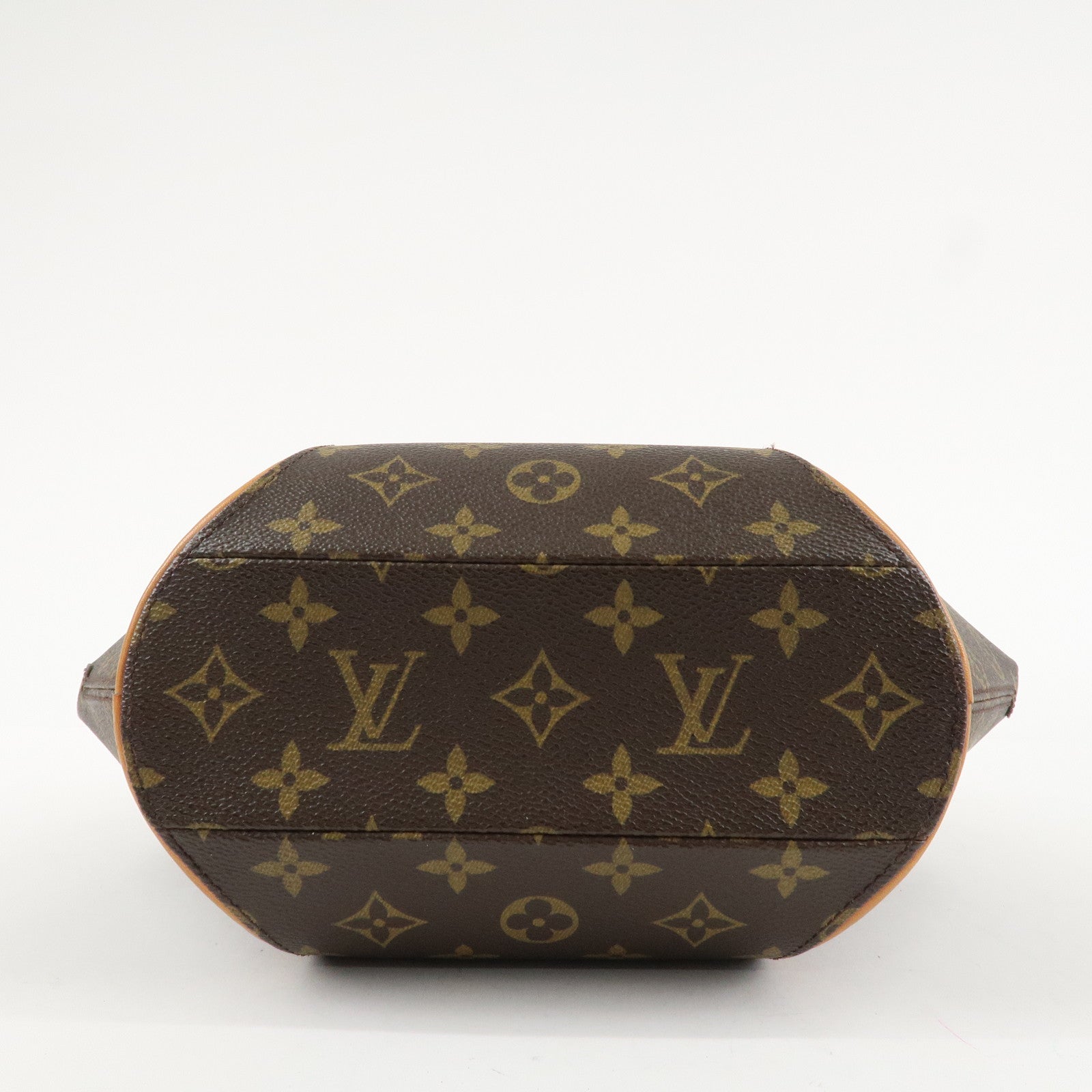 Louis Vuitton Monogram Canvas Ellipse PM Hand Bag Brown M51127 Used