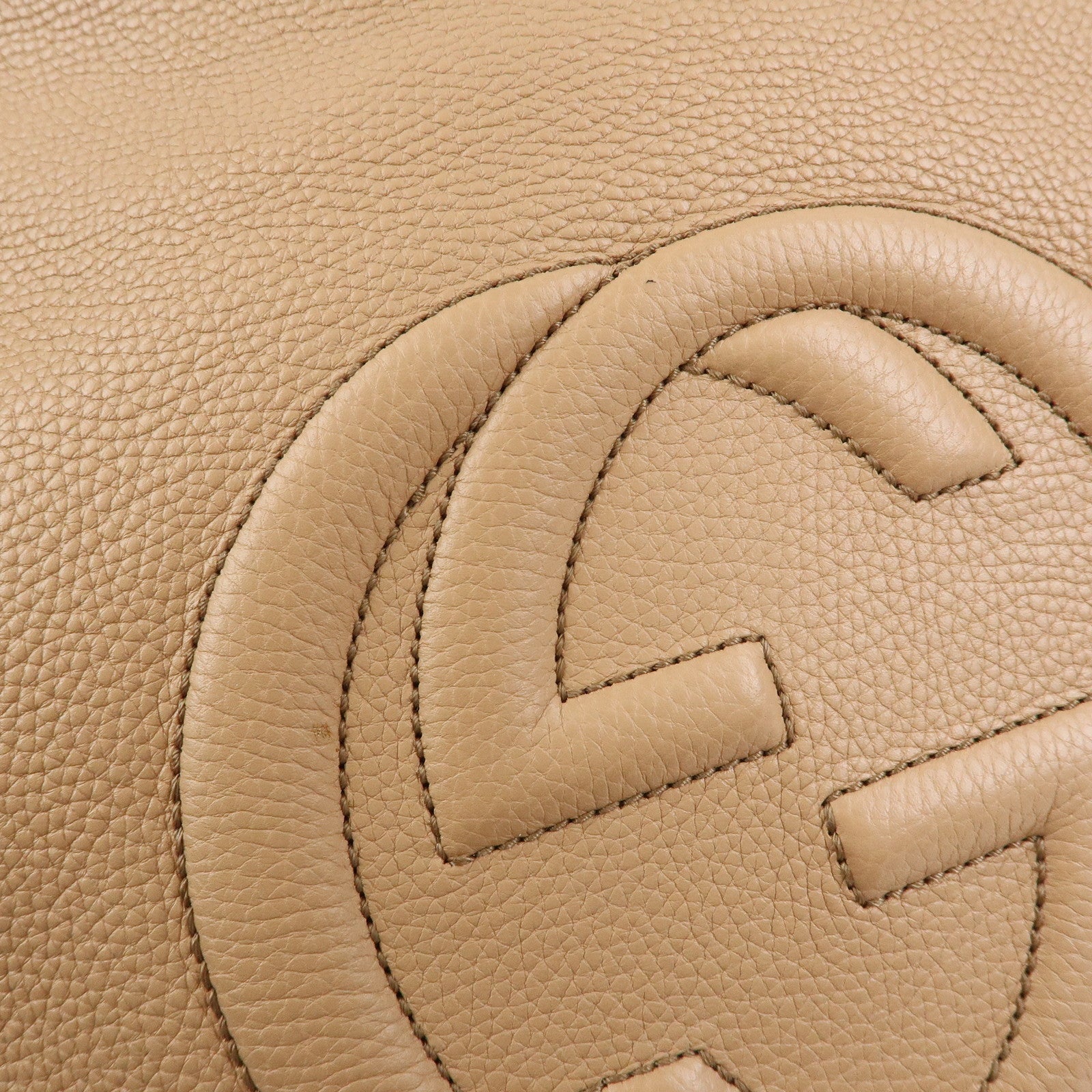 GUCCI SOHO 2Way Bag Hand Bag Shoulder Bag Beige 536194