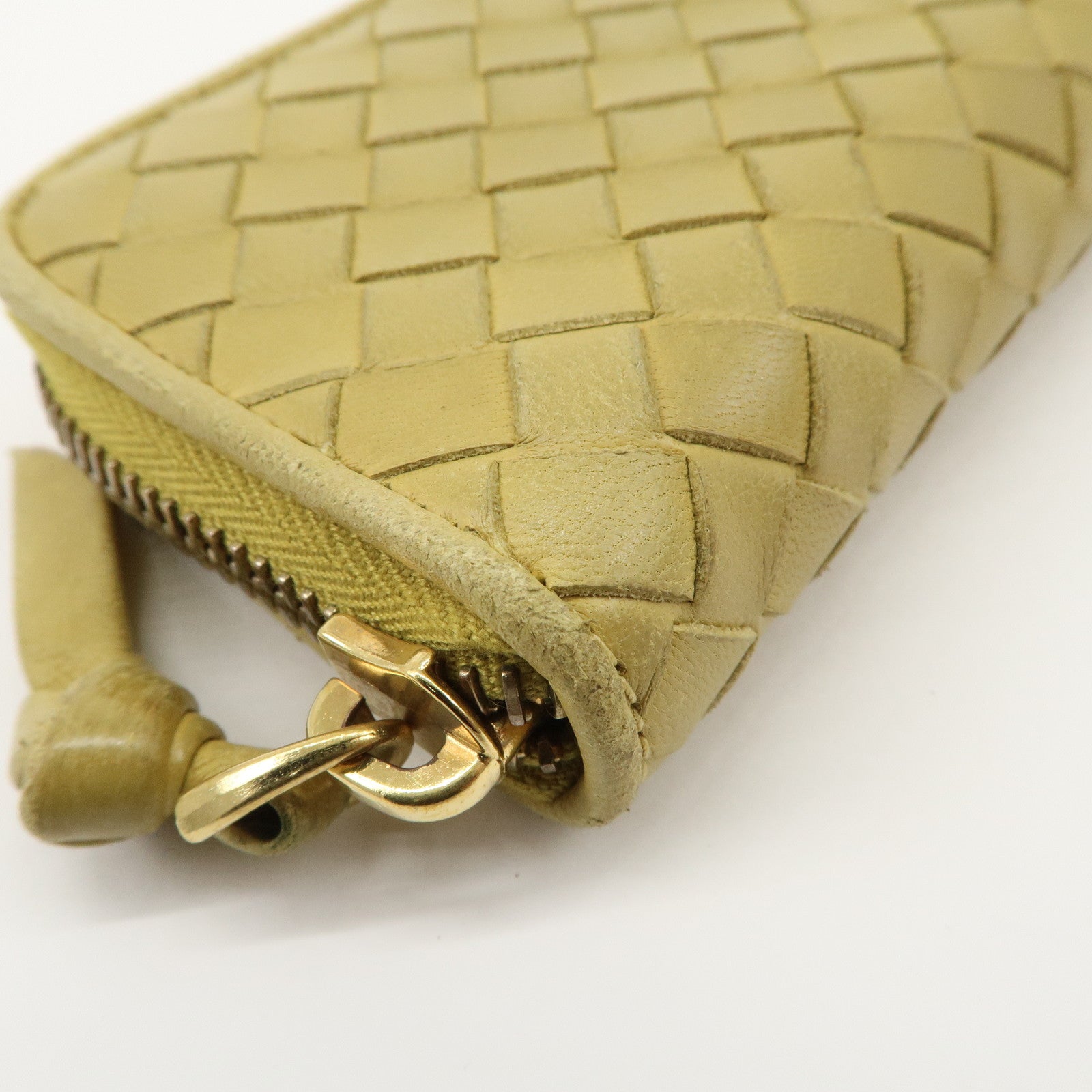 BOTTEGA VENETA Intrecciato Set of 2 Wallet Yellow 114075/150509