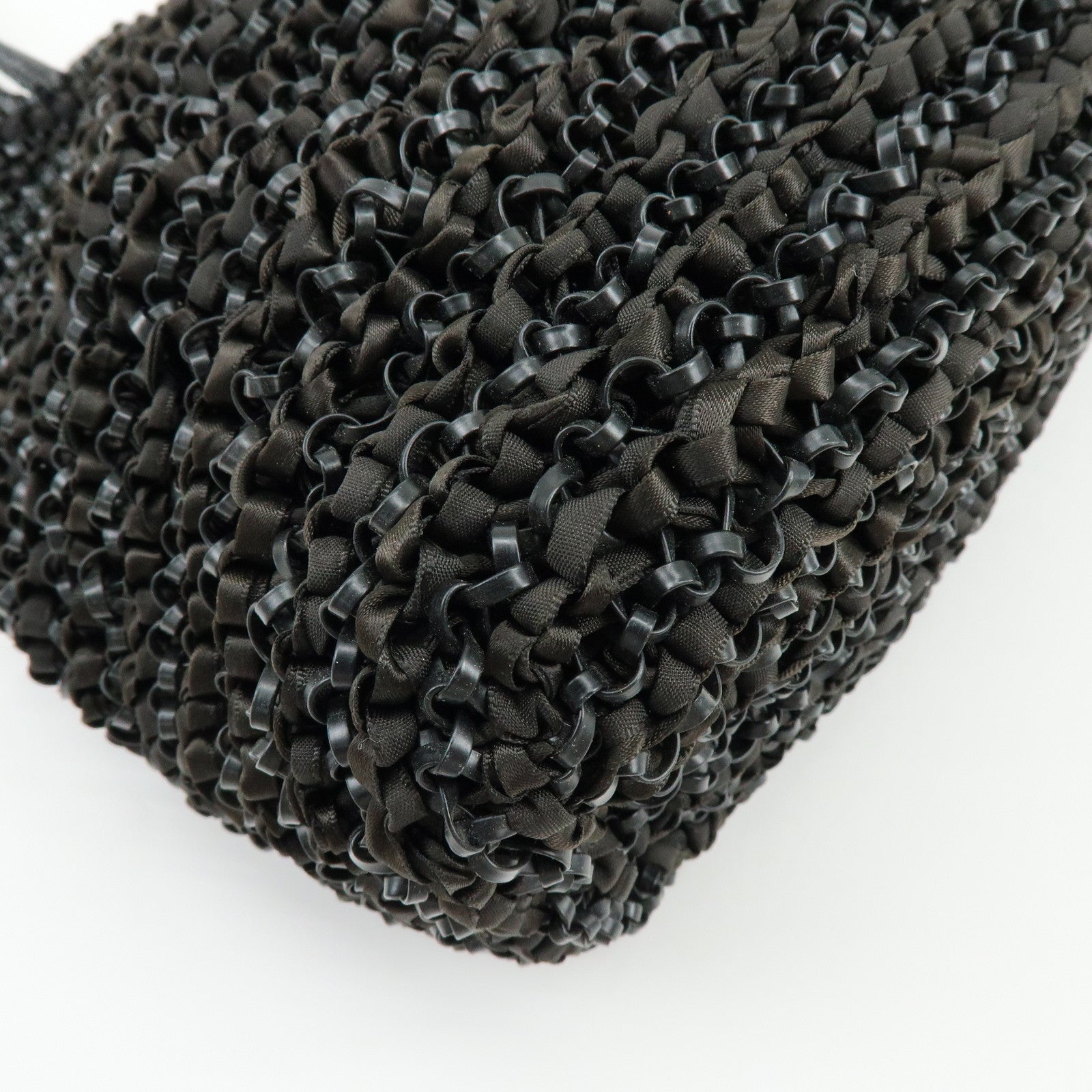 ANTEPRIMA Wire Nylon Tote Bag Hand Bag Black