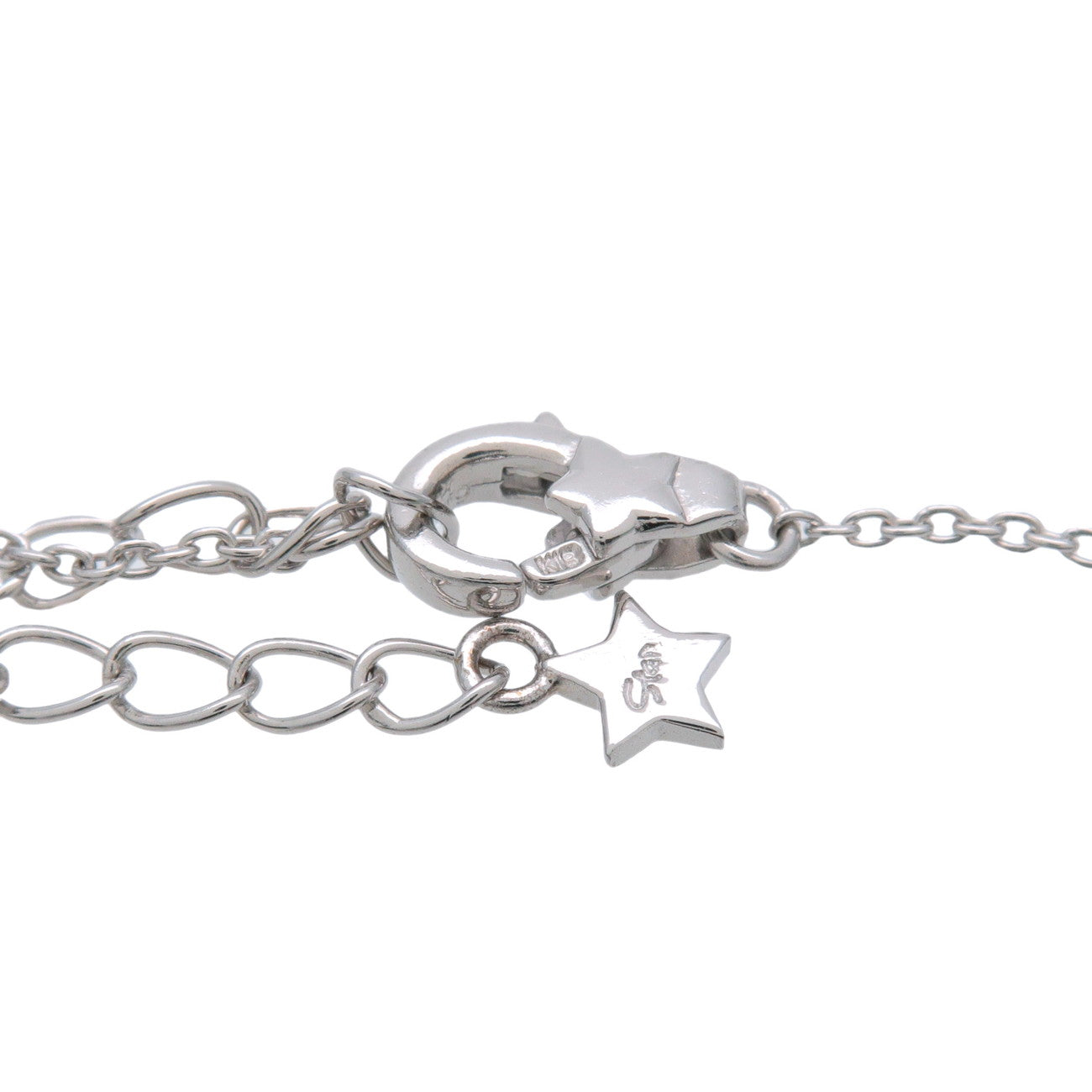 STAR JEWELRY Cross Diamond Necklace 750WG White Gold