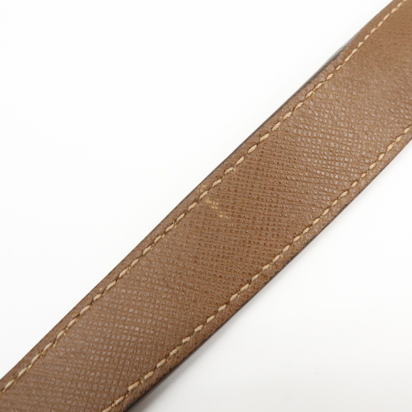 PRADA Triangle Logo Nylon Saffiano Leather 2Way Bag Khaki Brown