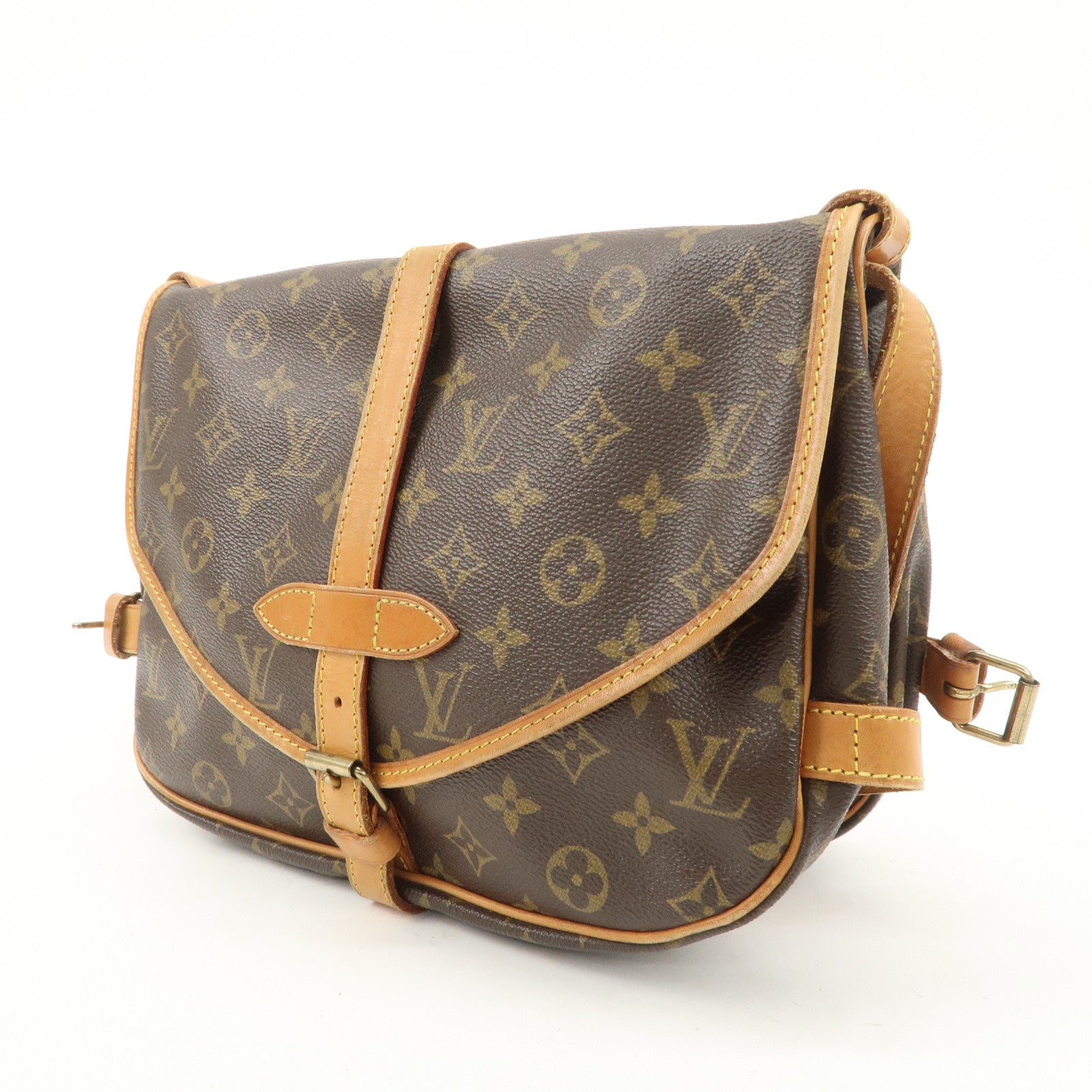 Louis Vuitton Monogram Saumur 30 Crossbody Bag Brown M42256 Used