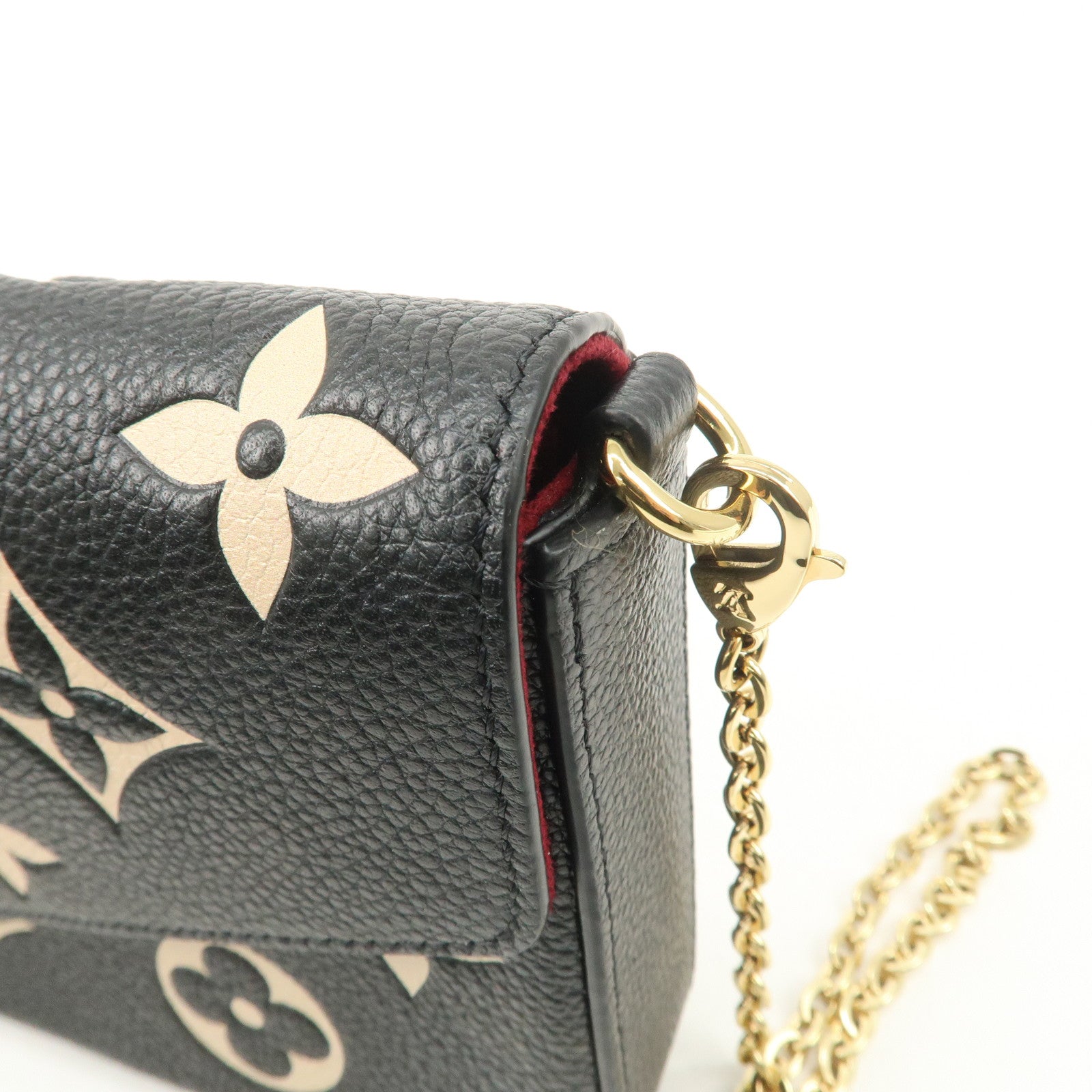 Louis Vuitton Monogram Empreinte Pochette Félicie Black M82479 Used