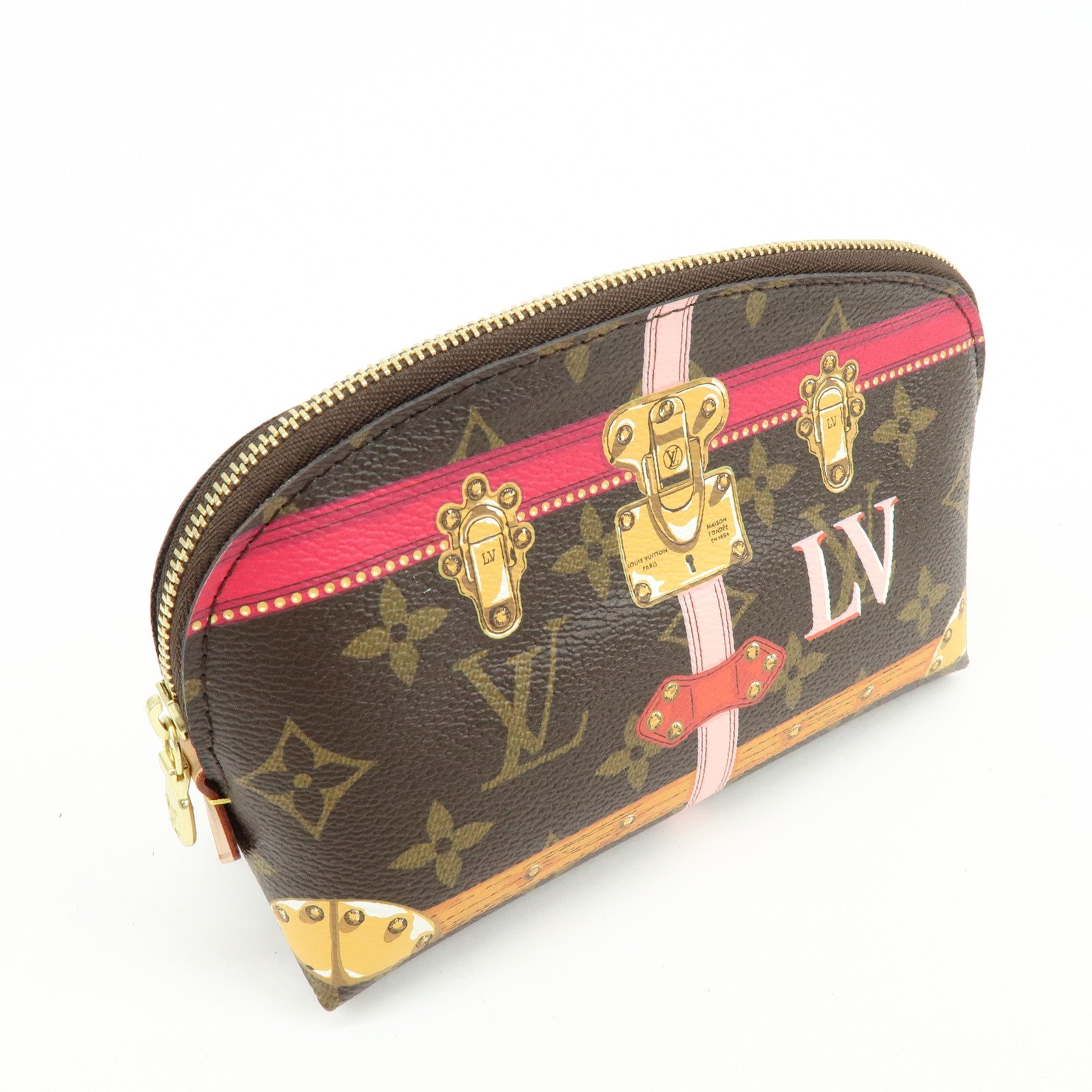 Louis Vuitton Monogram Summer Trunk Collection Pochette Cosmetic