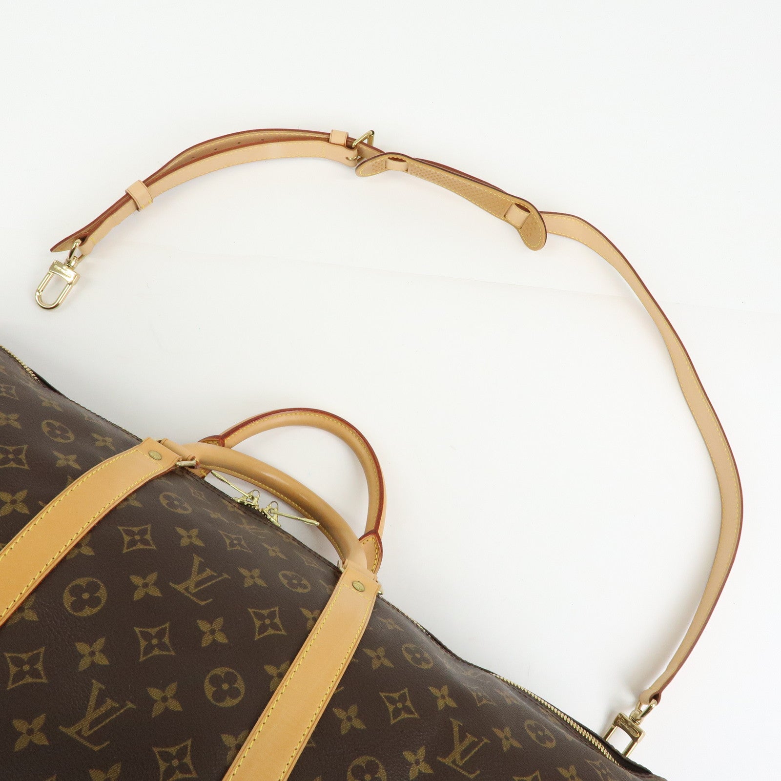 Louis Vuitton Monogram Keep All Bandouliere 60 Boston Bag M41412
