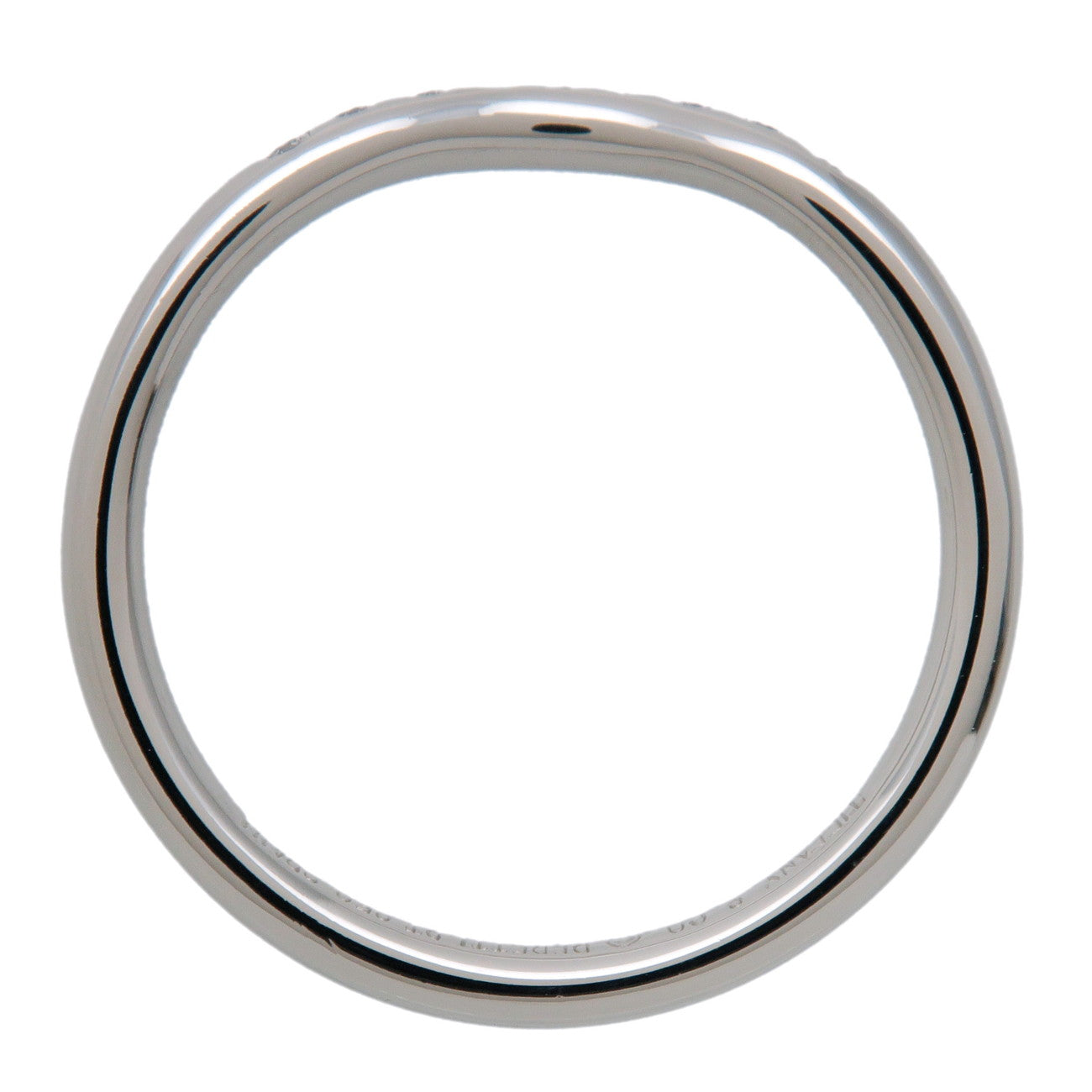 Tiffany & Co Curved Band 9P Diamond Ring Platinum US6 EU52 HK13