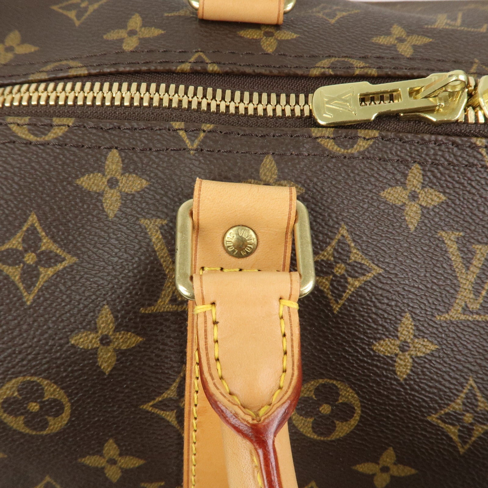 Louis Vuitton Monogram Keep All Bandouliere 55 Boston Bag M41424