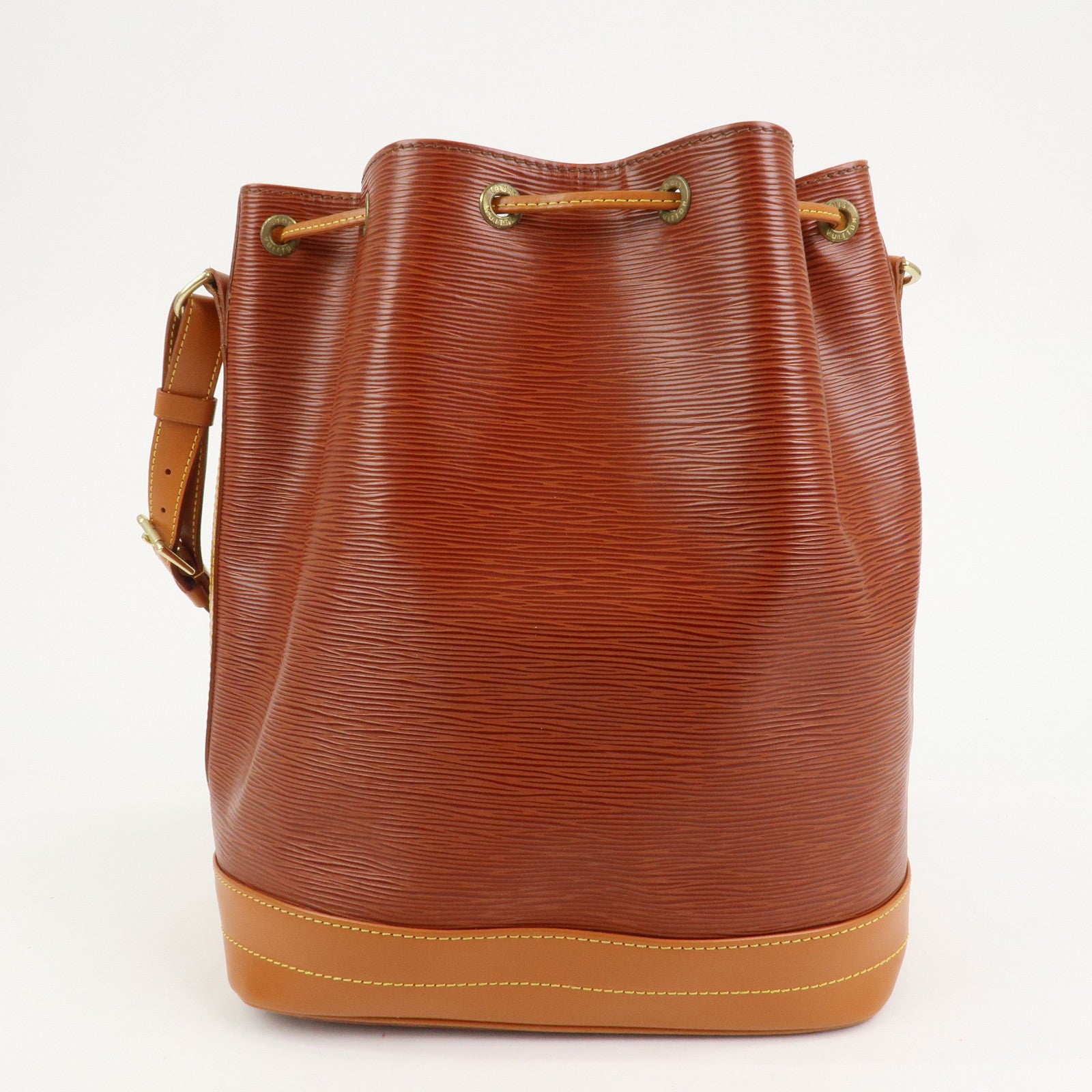 Louis Vuitton Epi Noe Leather Shoulder Bag Kenya Brown M44003