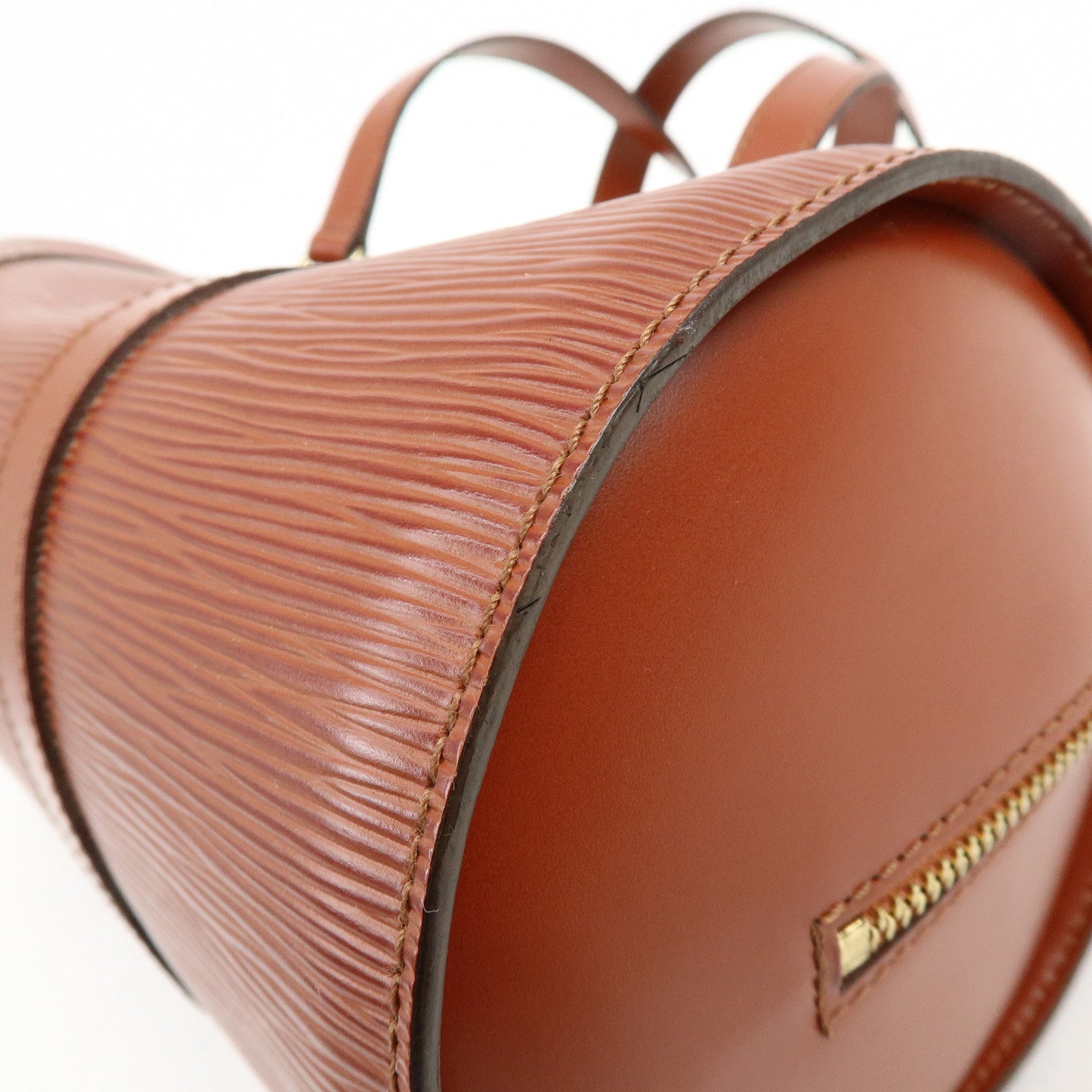 Louis Vuitton Epi Soufflot Leather Hand Bag Kenya Brown M52223