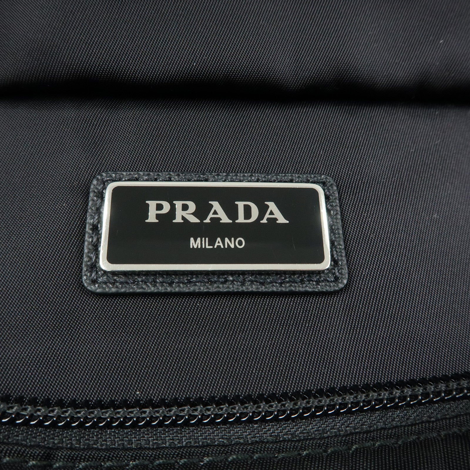 PRADA Triangle Logo Nylon Saffino Leather Waist Bag Body Bag 2VL132