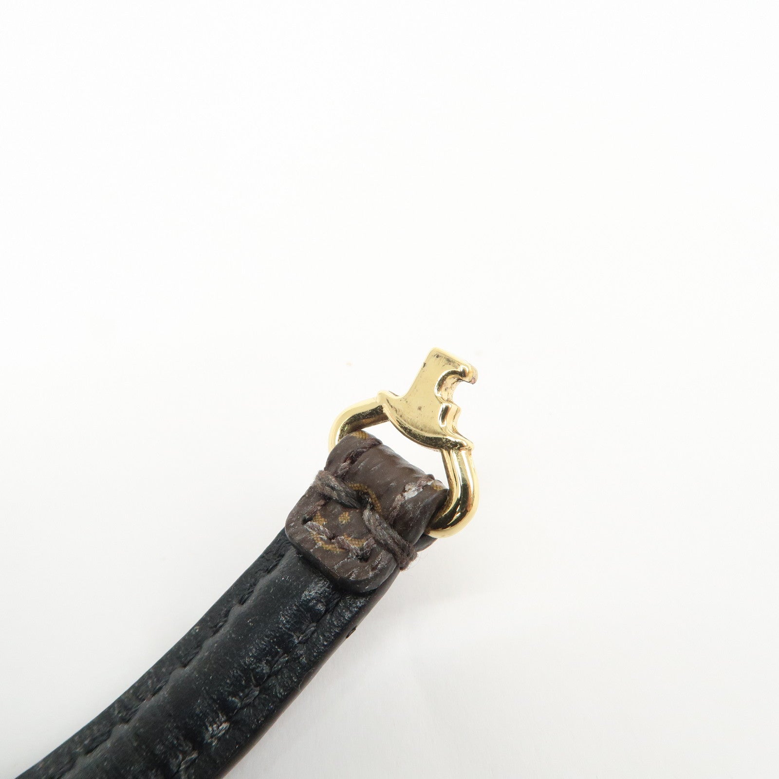 Louis Vuitton Monogram LV Click It Canvas Bracelet Brown M8026