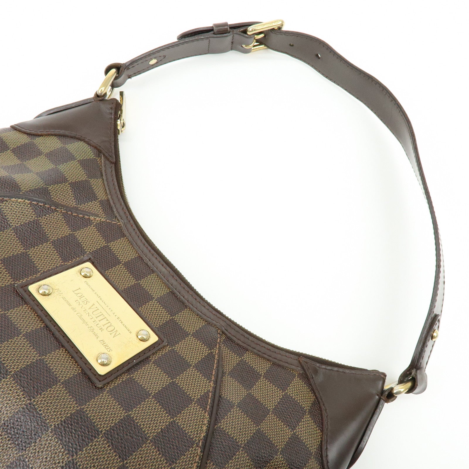 Louis Vuitton Damier Thames GM Shoulder Bag Brown N48181