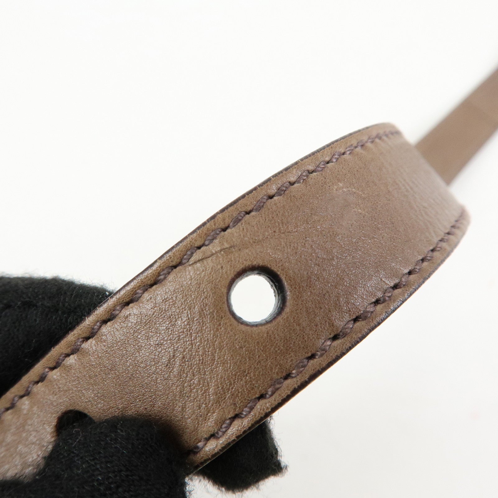 PRADA Logo Leather 2Way Bag Hand Bag Shoulder Bag Brown BL0472