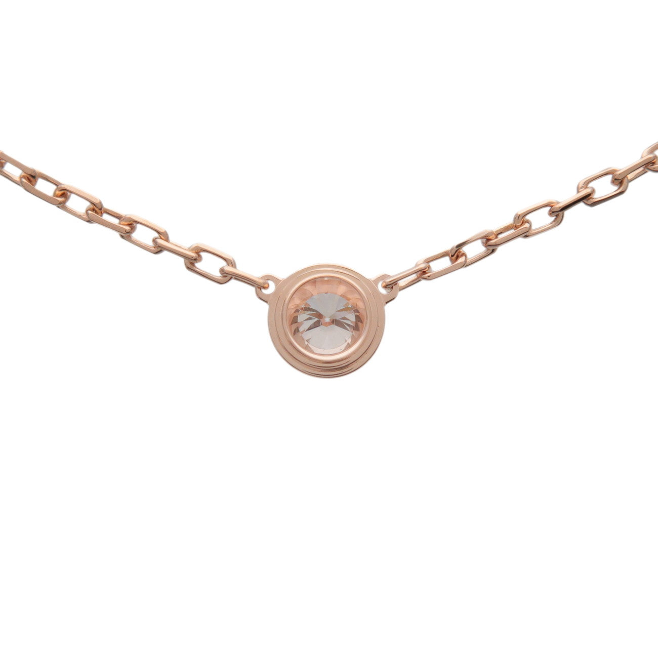Cartier D'amour 1P Diamond Necklace SM K18 750PG Rose Gold B7215700